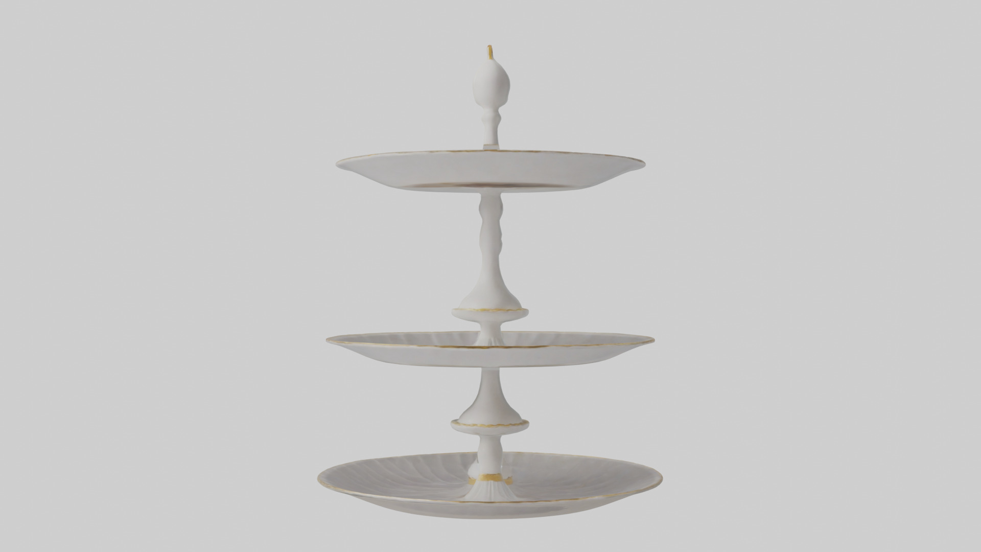 Cake Stand model Low-poly 3D model_10