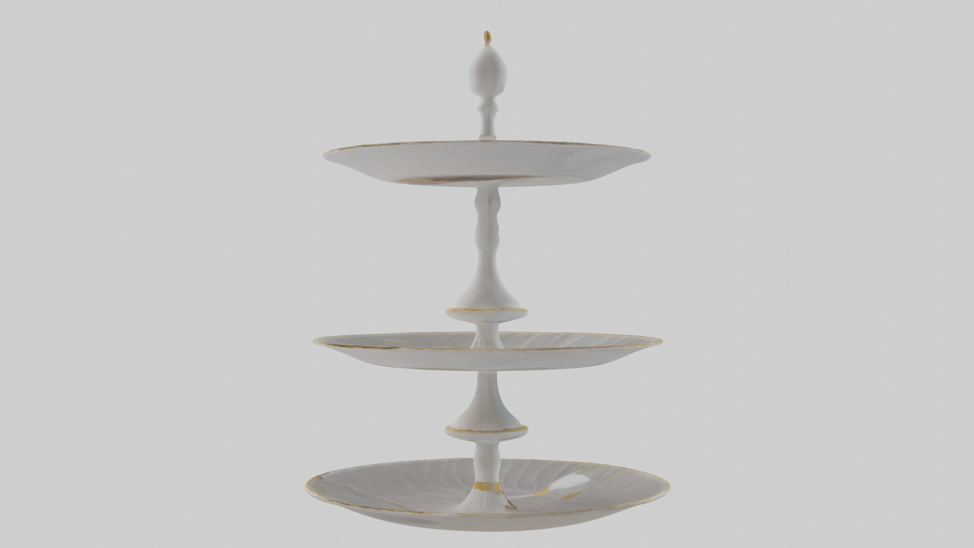 Cake Stand model Low-poly 3D model_11