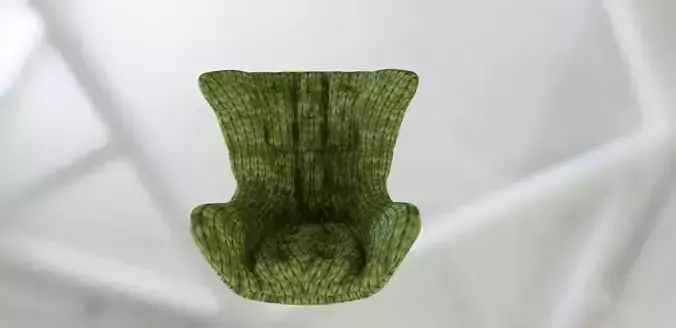 High Back chair 3D print model