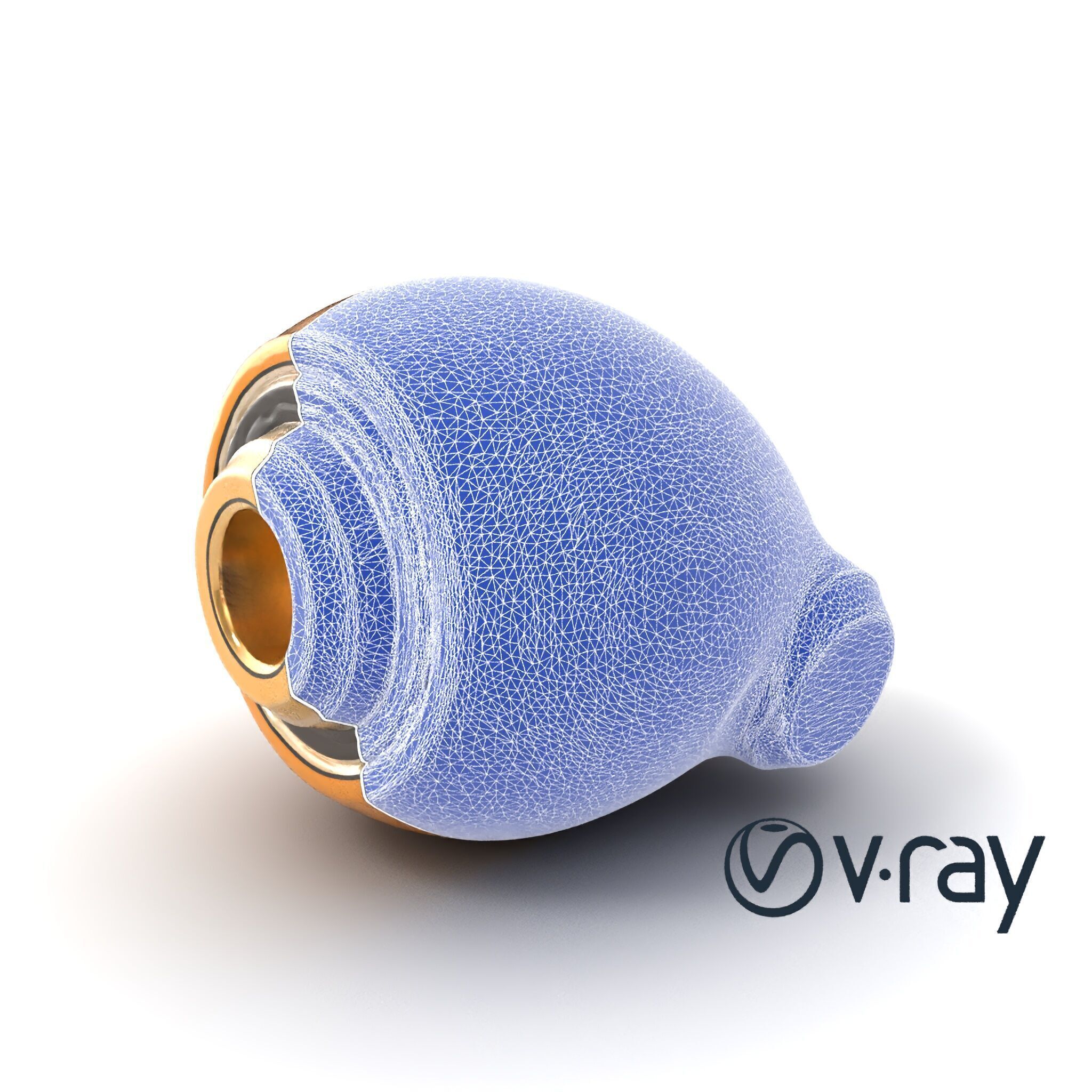 Luxury Compact Pocket Stimulator Gold Finish model pack Low-poly 3D model_24