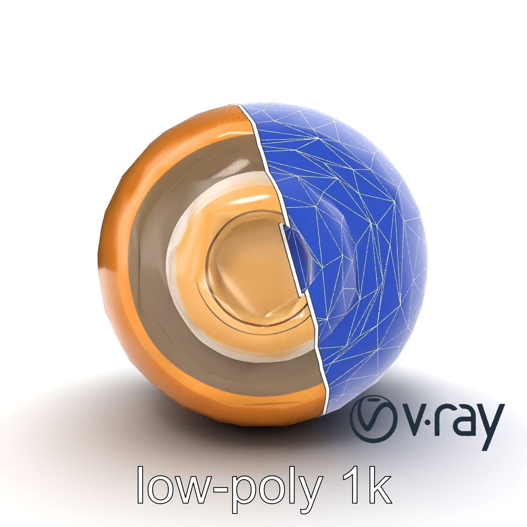 Luxury Compact Pocket Stimulator Gold Finish model pack Low-poly 3D model_29