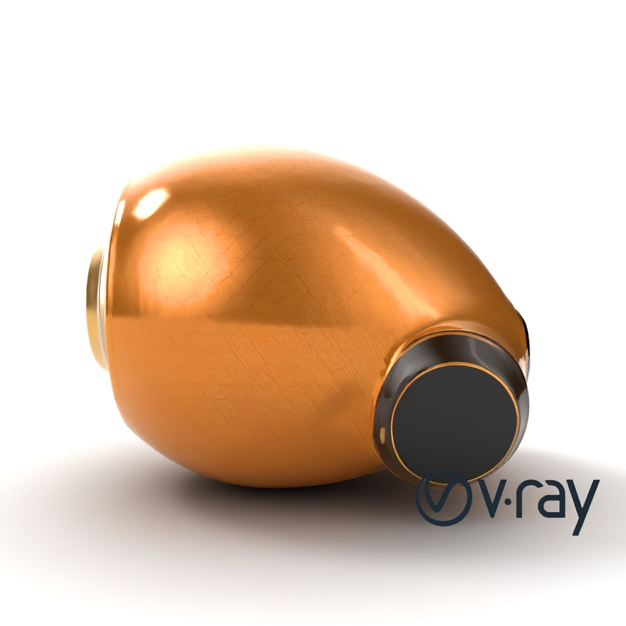 Luxury Compact Pocket Stimulator Gold Finish model pack Low-poly 3D model_14