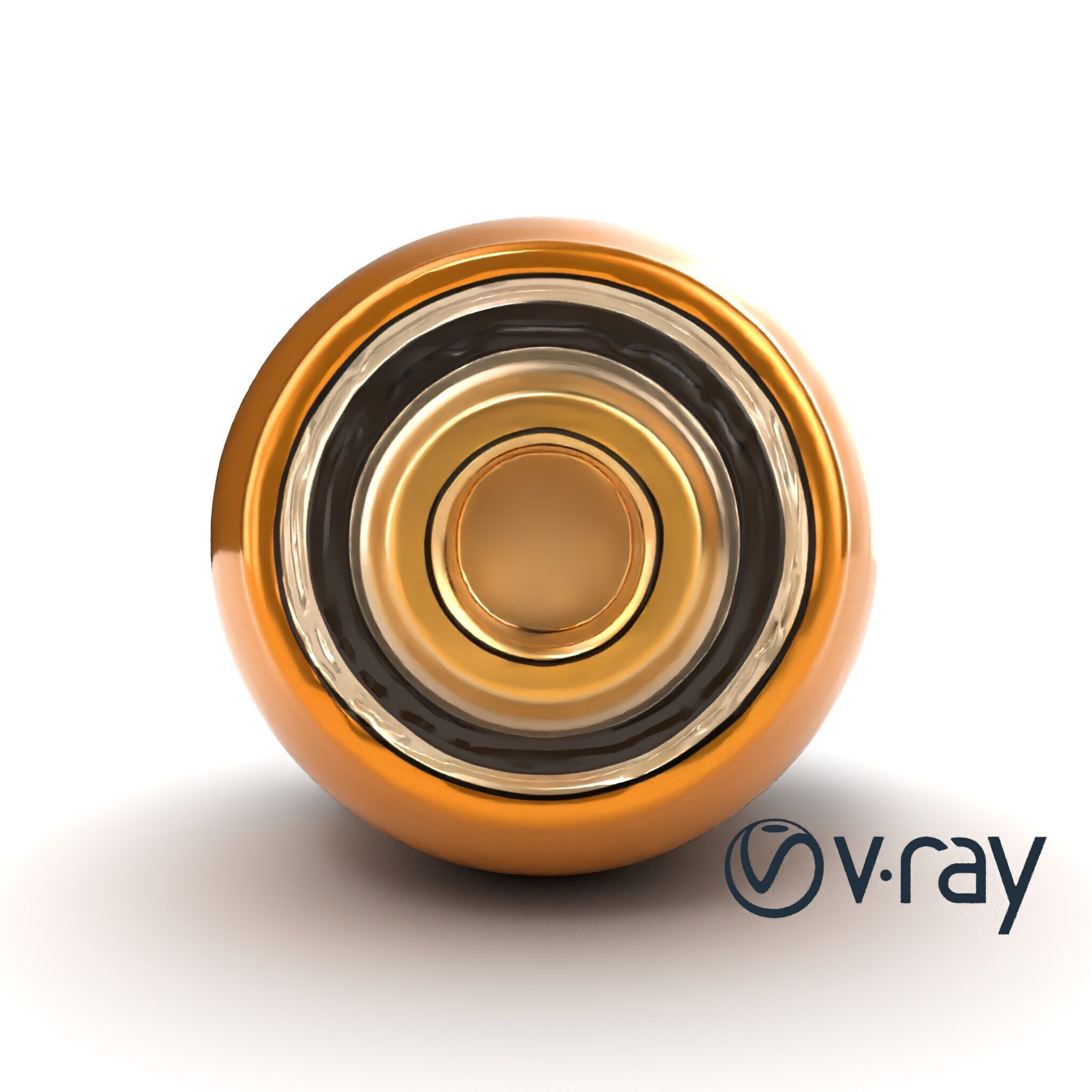 Luxury Compact Pocket Stimulator Gold Finish model pack Low-poly 3D model_18