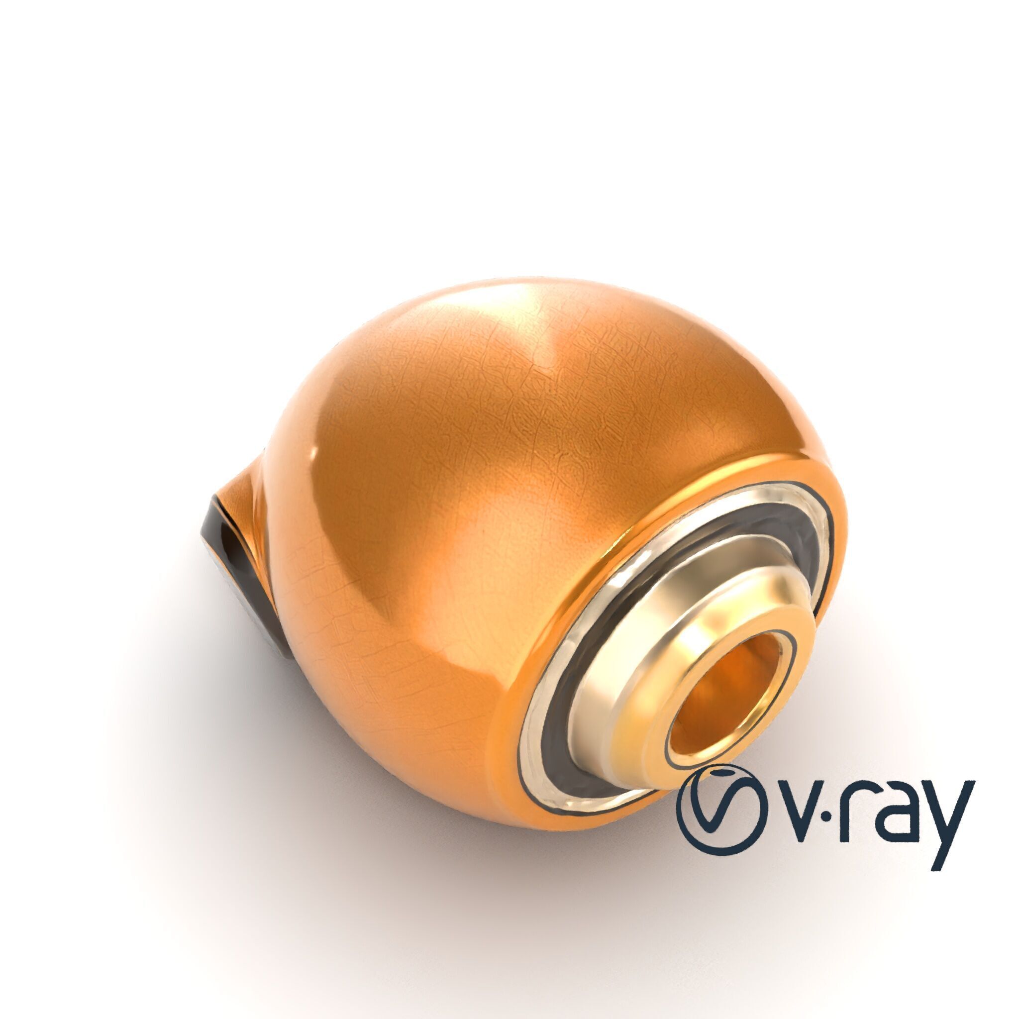 Luxury Compact Pocket Stimulator Gold Finish model pack Low-poly 3D model_28