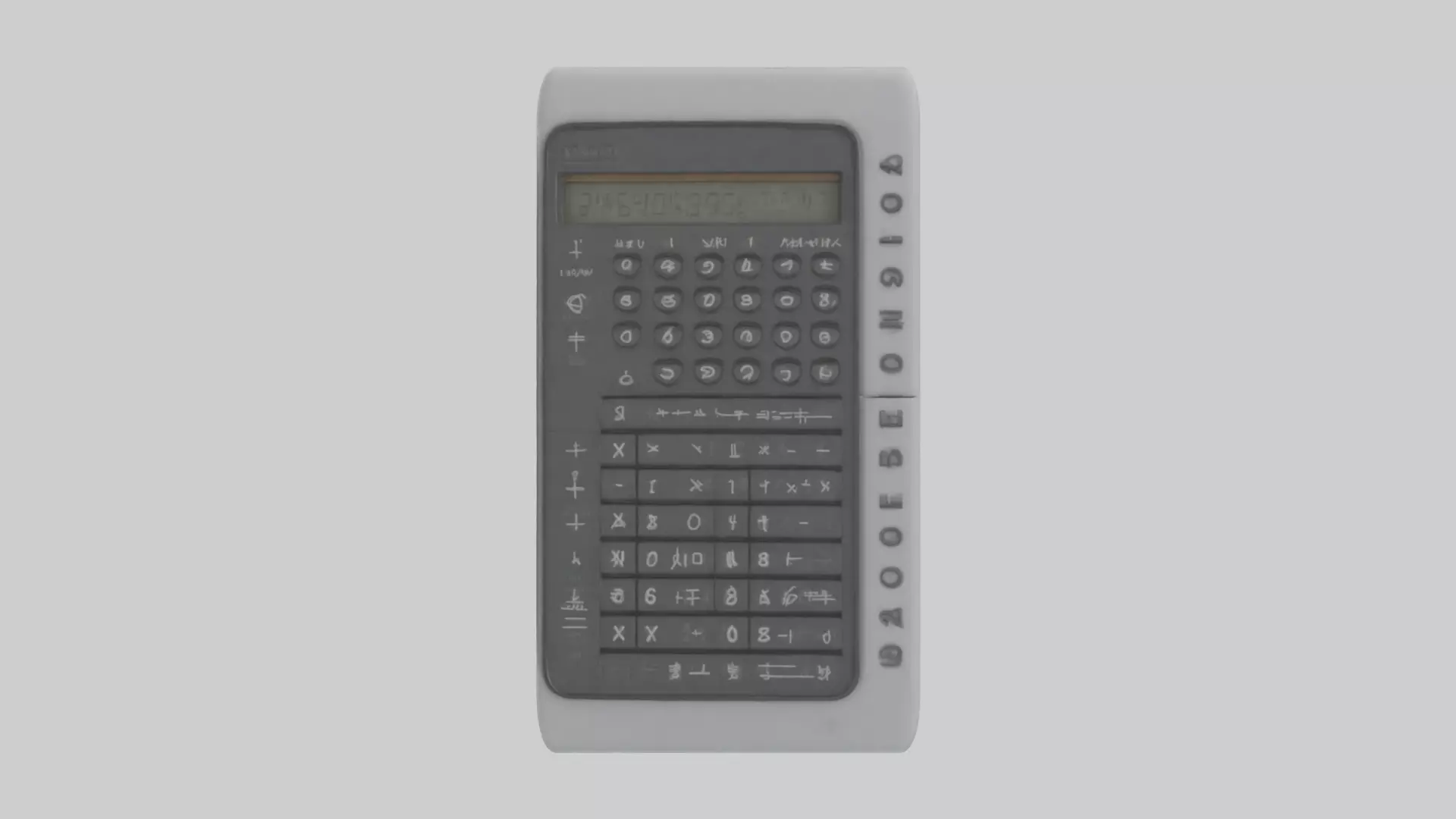 Calculator model Low-poly 3D model_0