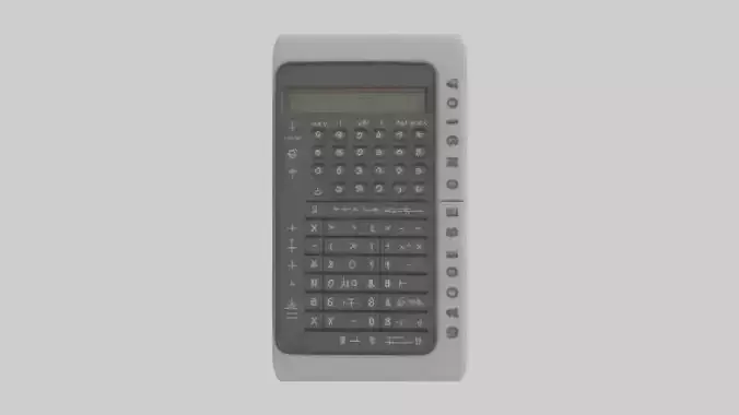 Calculator model Low-poly 3D model