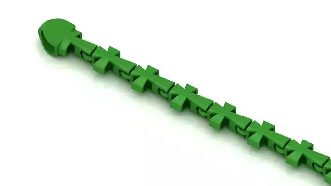 7 mm Top Selling Jesus Cross 3D Ready to Print Bracelet  3D print model