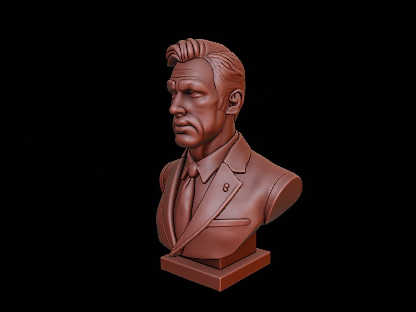 Entrepreneur Bust 3D print model_2