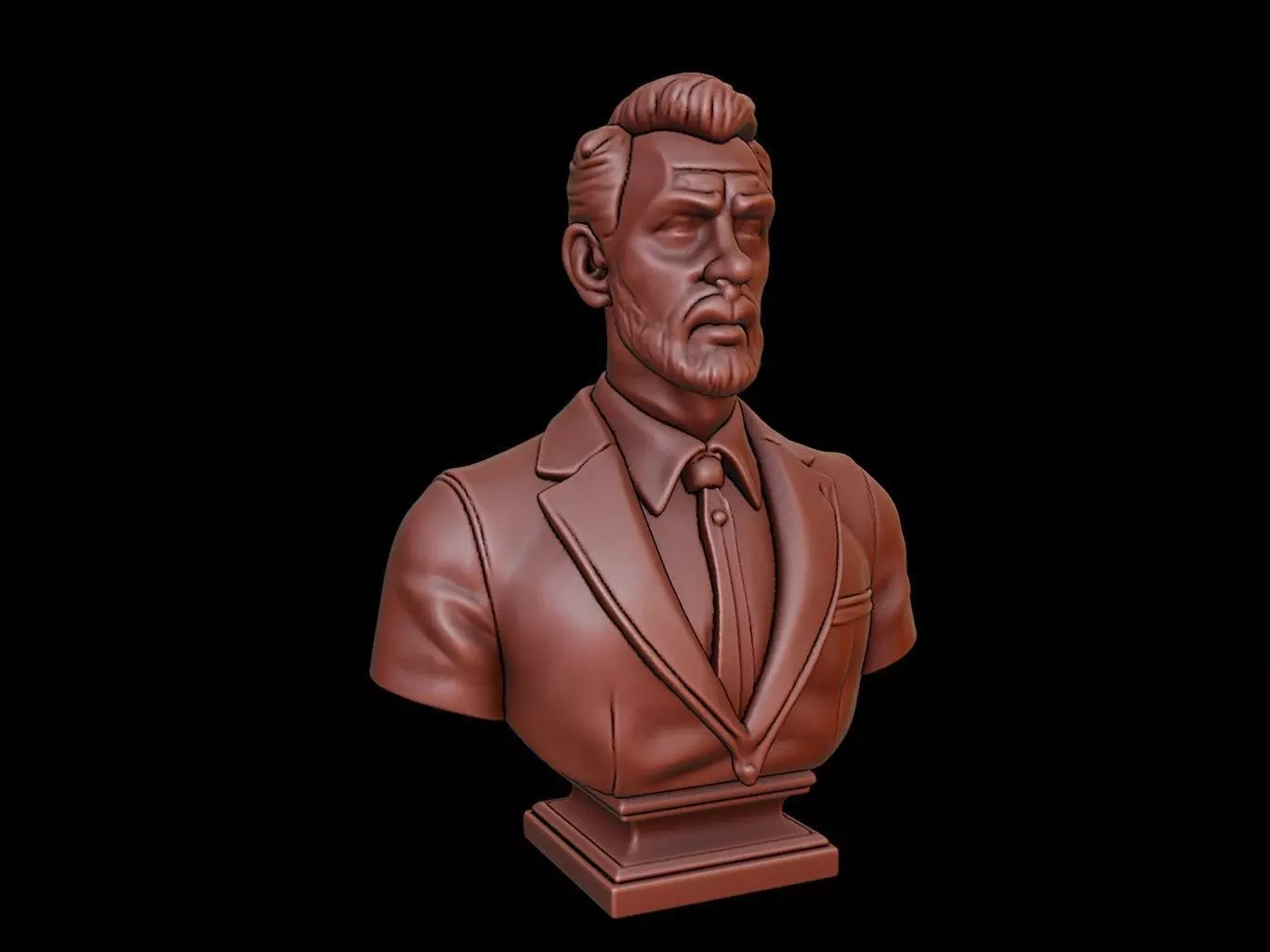 Entrepreneur Bust 3D print model_0