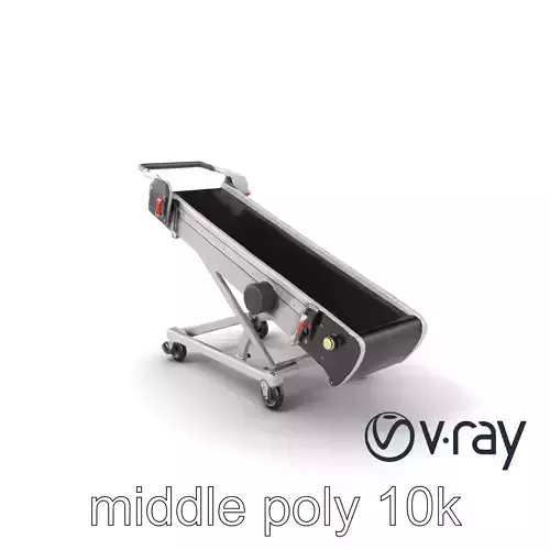 Baggage Conveyor Loader Durable Extendable Belt model pack