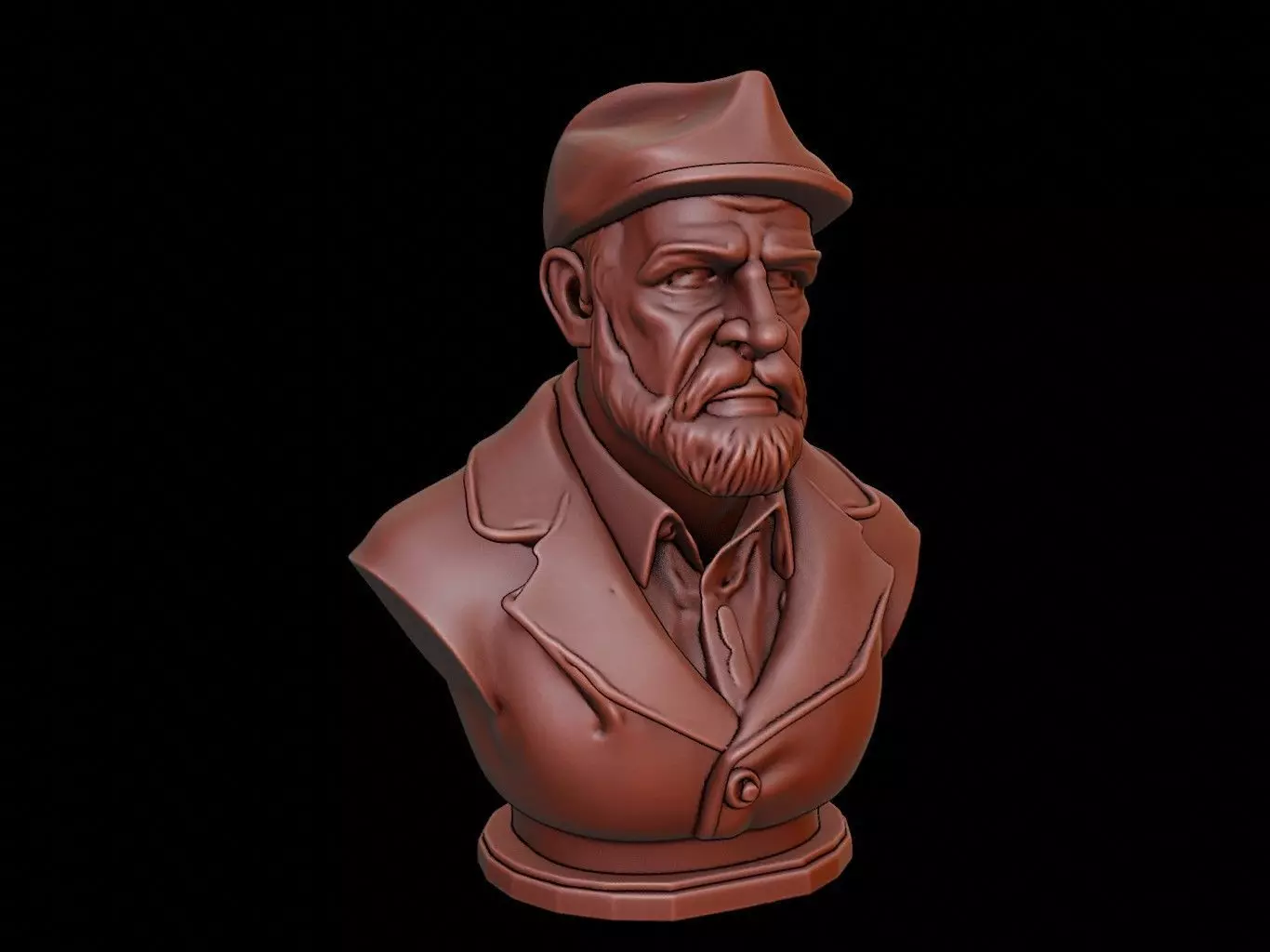 Fisherman Bust 3D print model_0