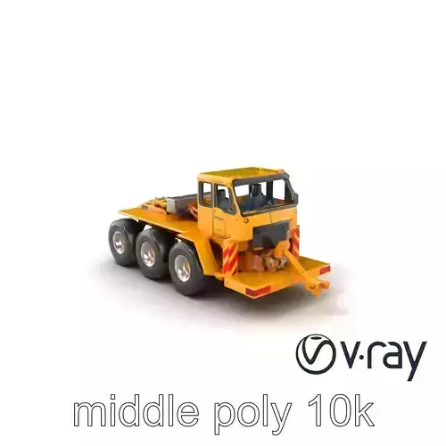 Heavy-Duty Aircraft Tug model pack with Reinforced Steel Frame