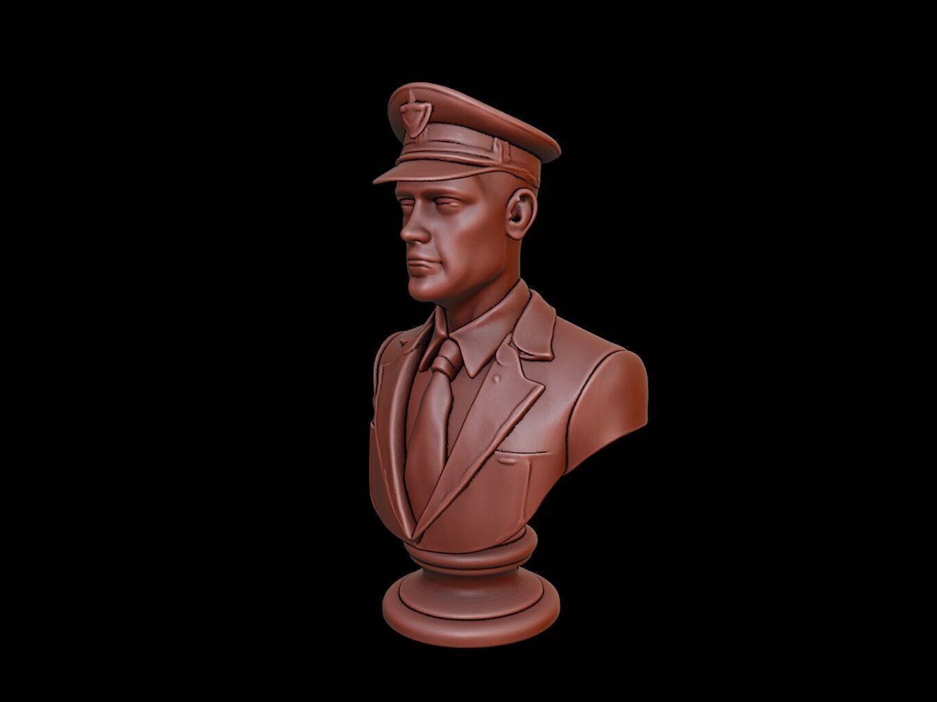 Flight Attendant Bust 3D print model_2