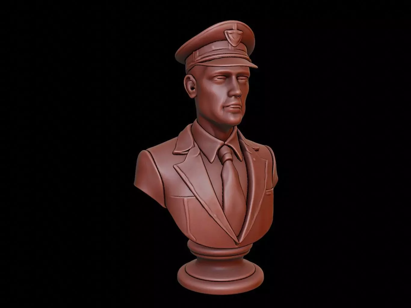 Flight Attendant Bust 3D print model_0