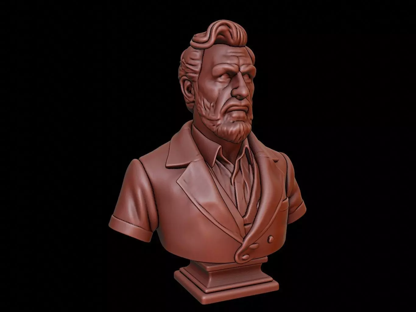 Historian Bust 3D print model_0