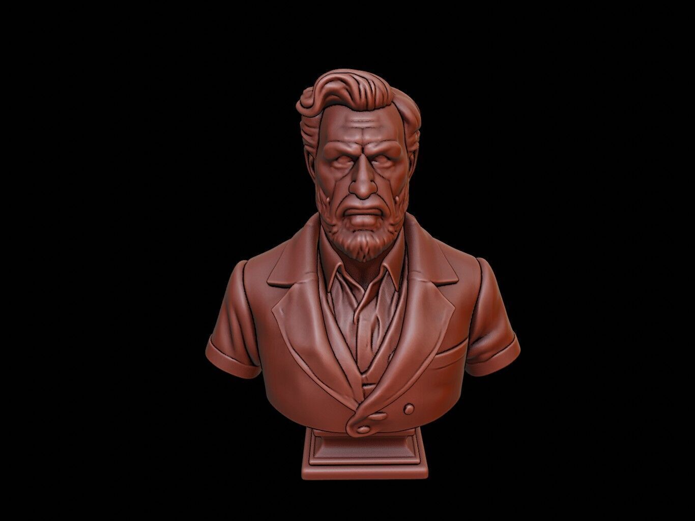 Historian Bust 3D print model_1