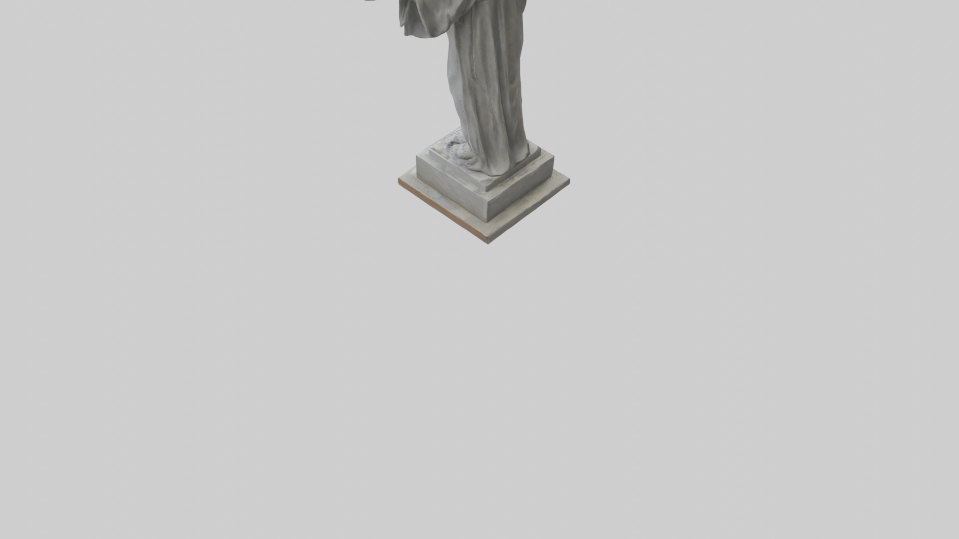 Call for Peace statue model Low-poly 3D model_3