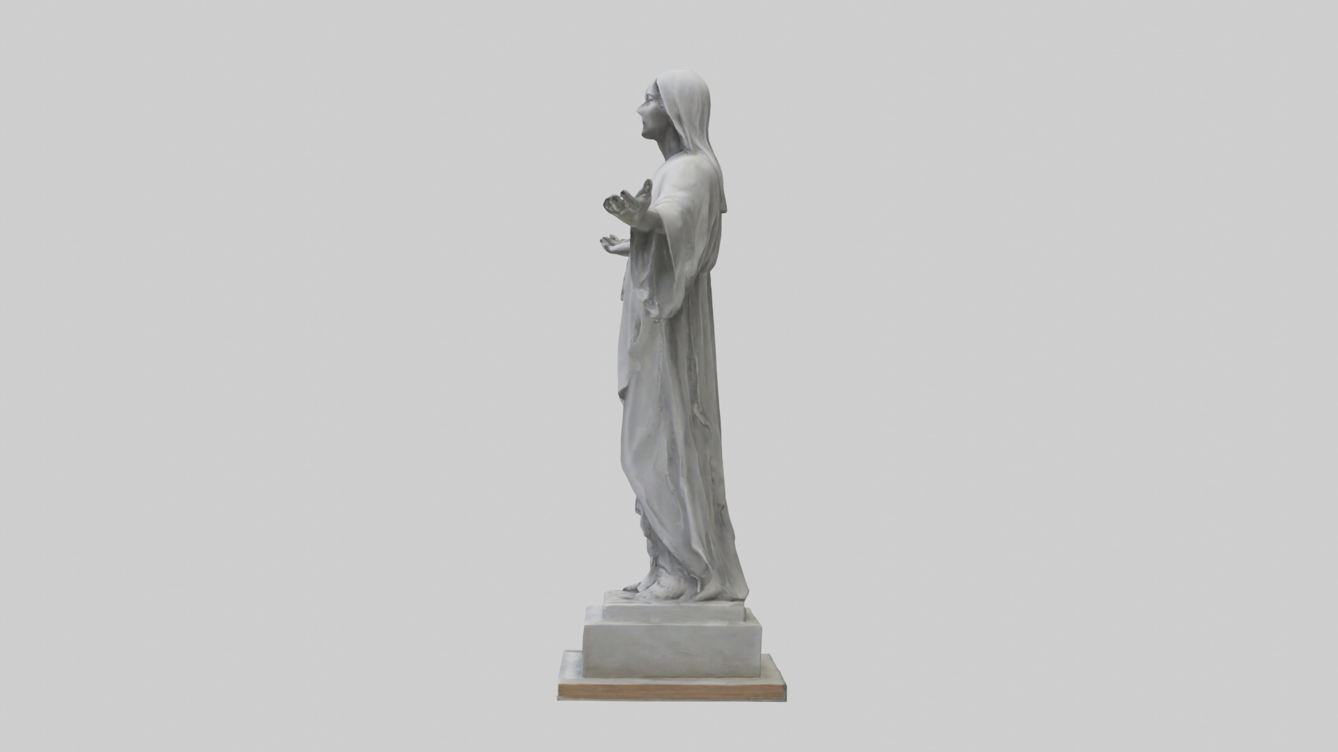Call for Peace statue model Low-poly 3D model_22