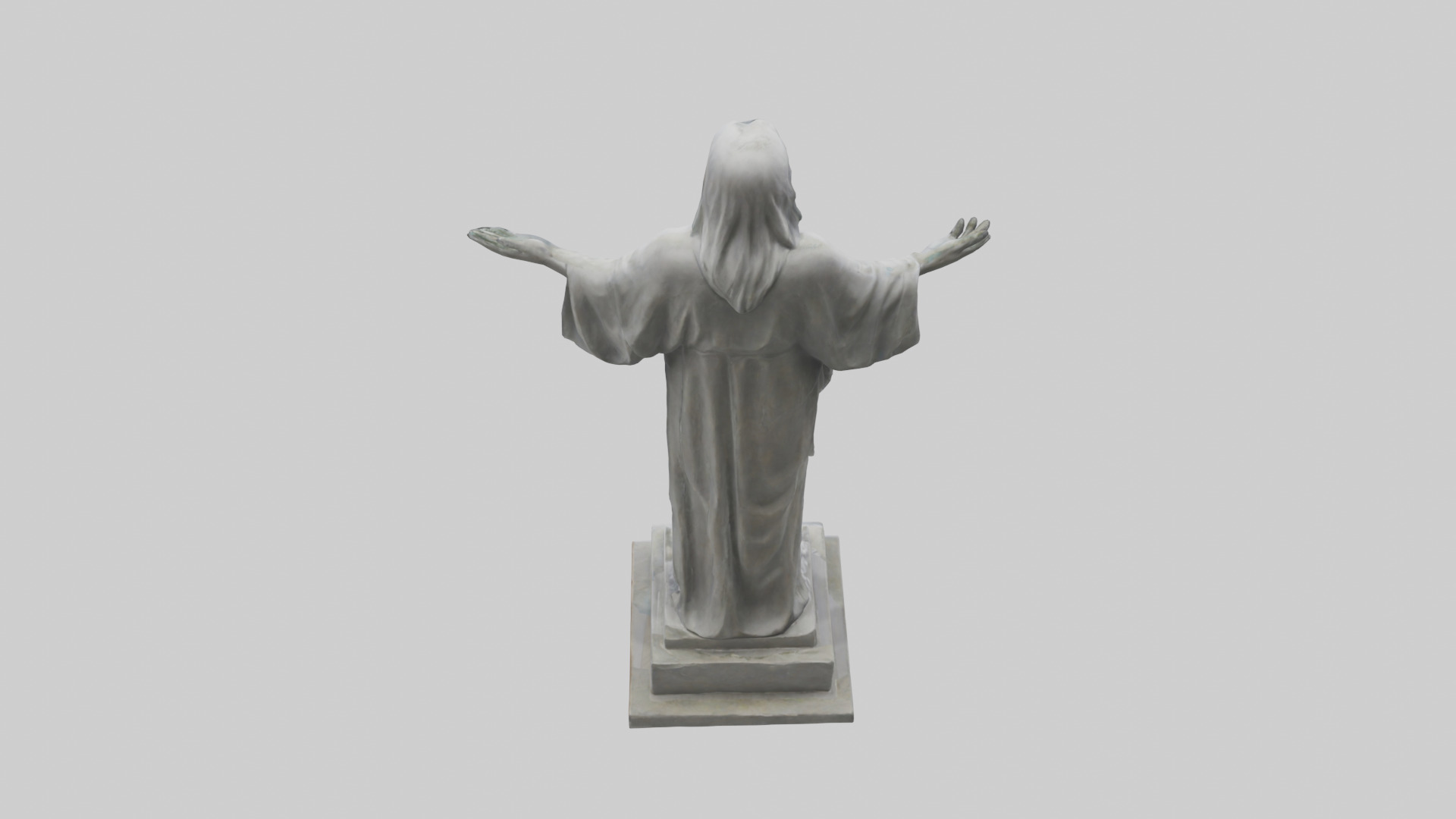Call for Peace statue model Low-poly 3D model_25