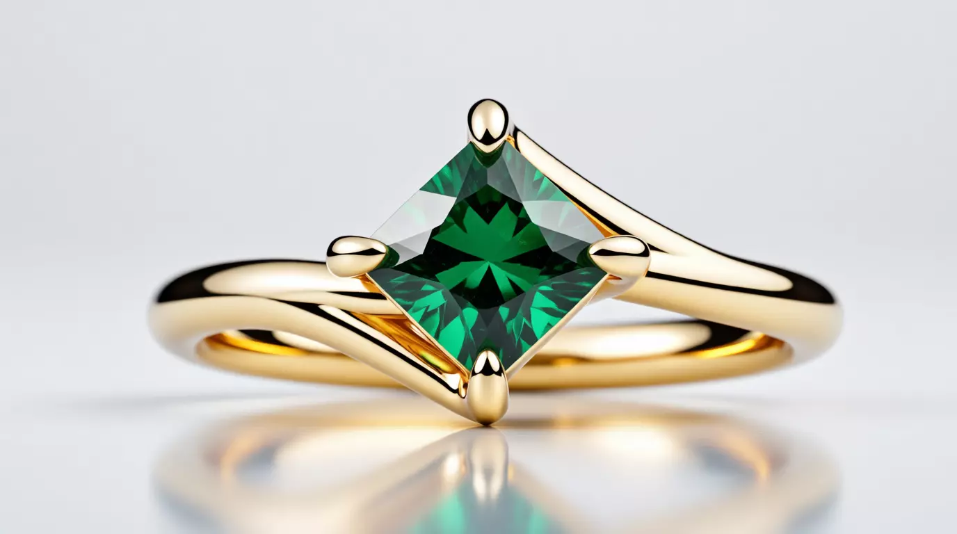 Twist prong set princess shape diamond solitaire engagement ring 3D print model