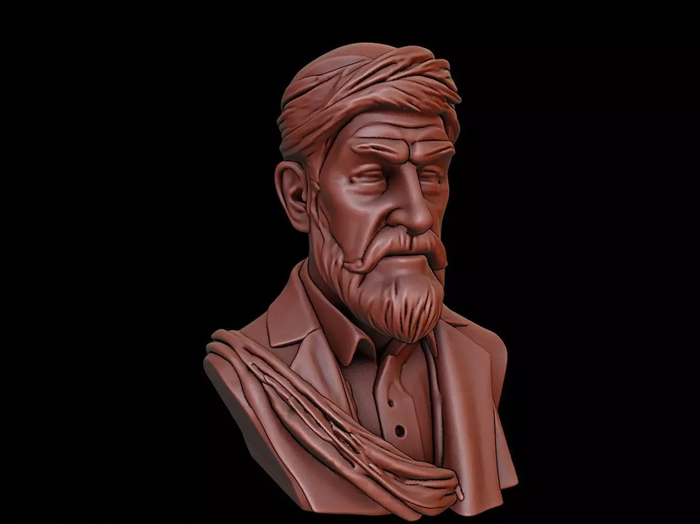 Imam Bust 3D print model