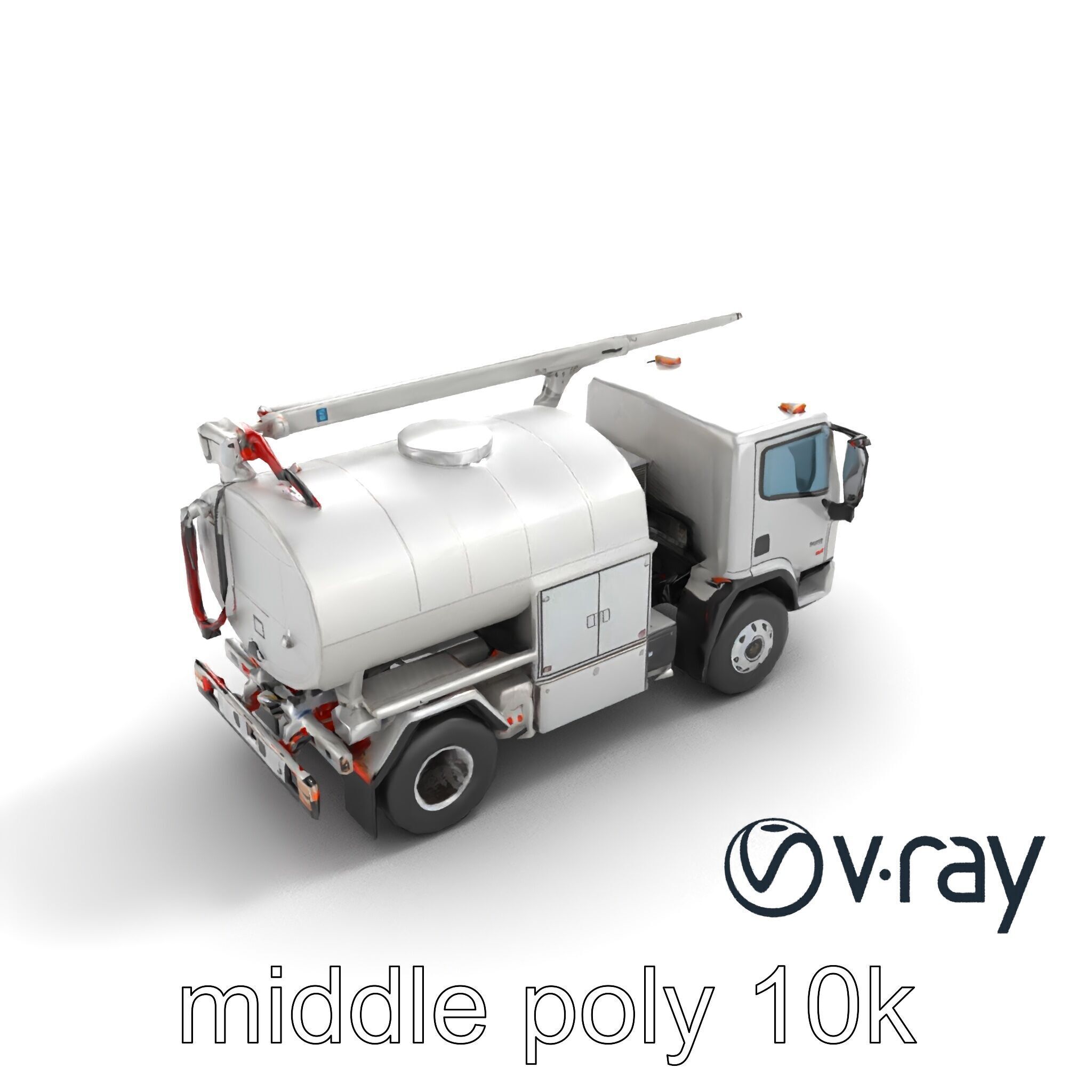 Advanced De-Icing Truck with Elevated Boom model pack Low-poly 3D model_7
