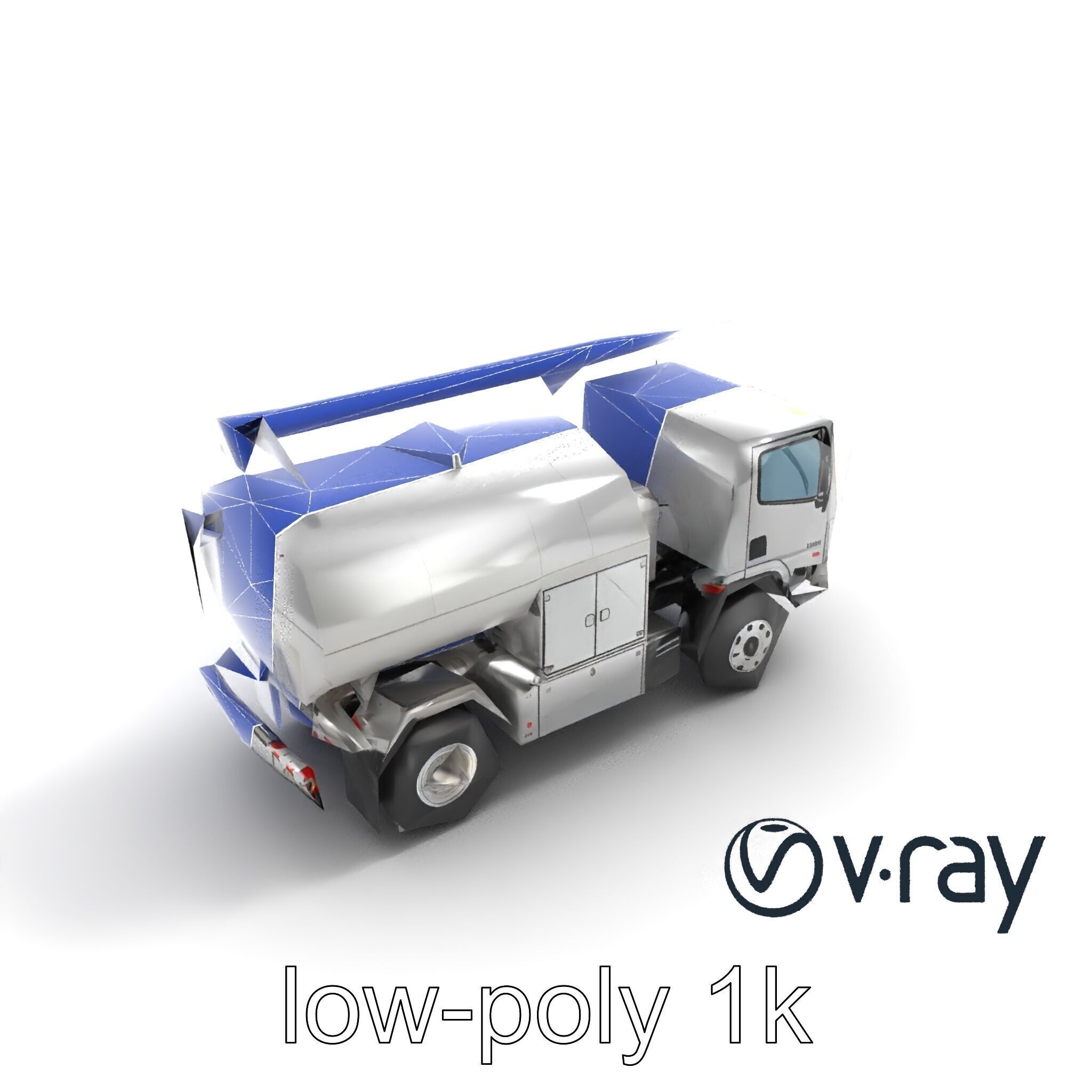 Advanced De-Icing Truck with Elevated Boom model pack Low-poly 3D model_20