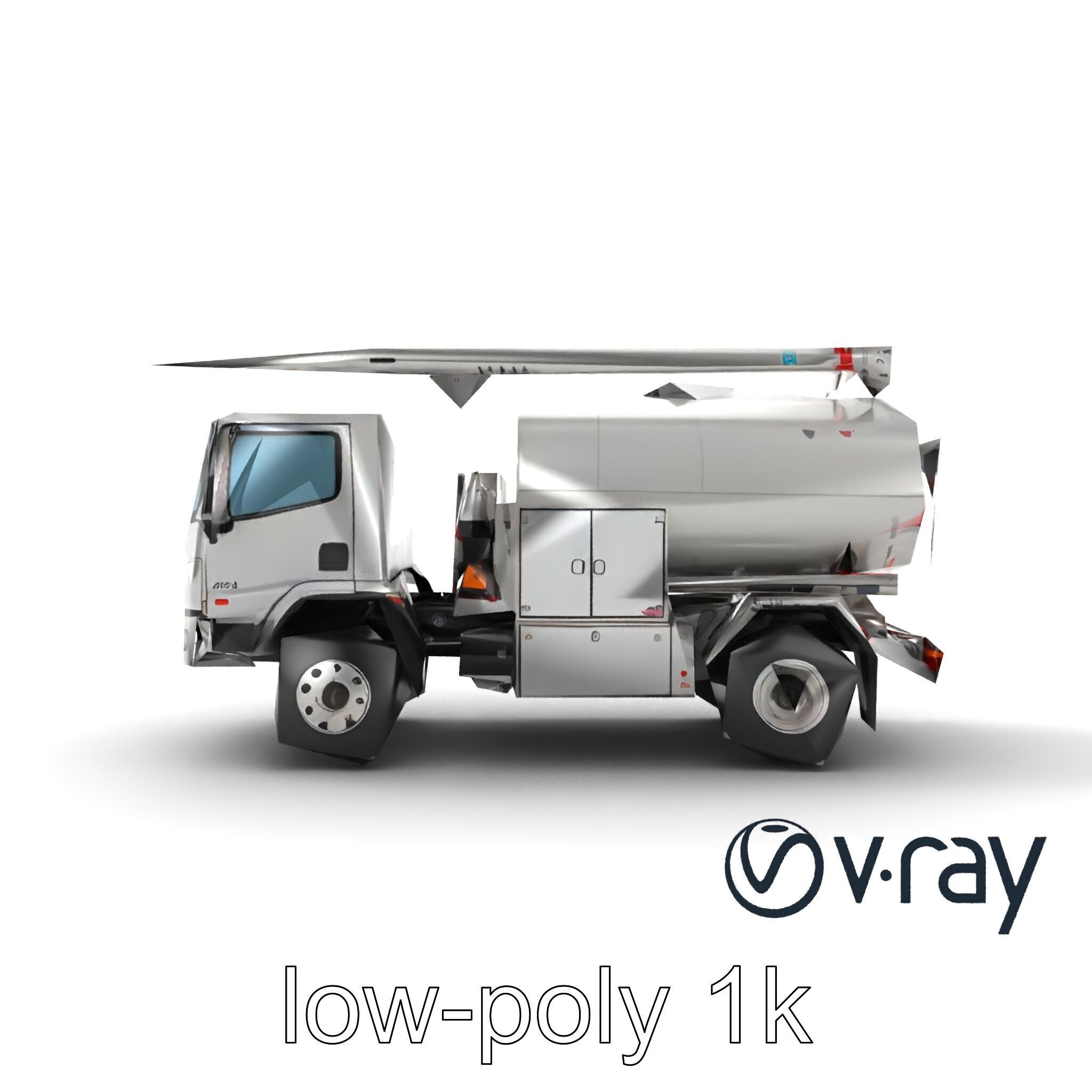 Advanced De-Icing Truck with Elevated Boom model pack Low-poly 3D model_19