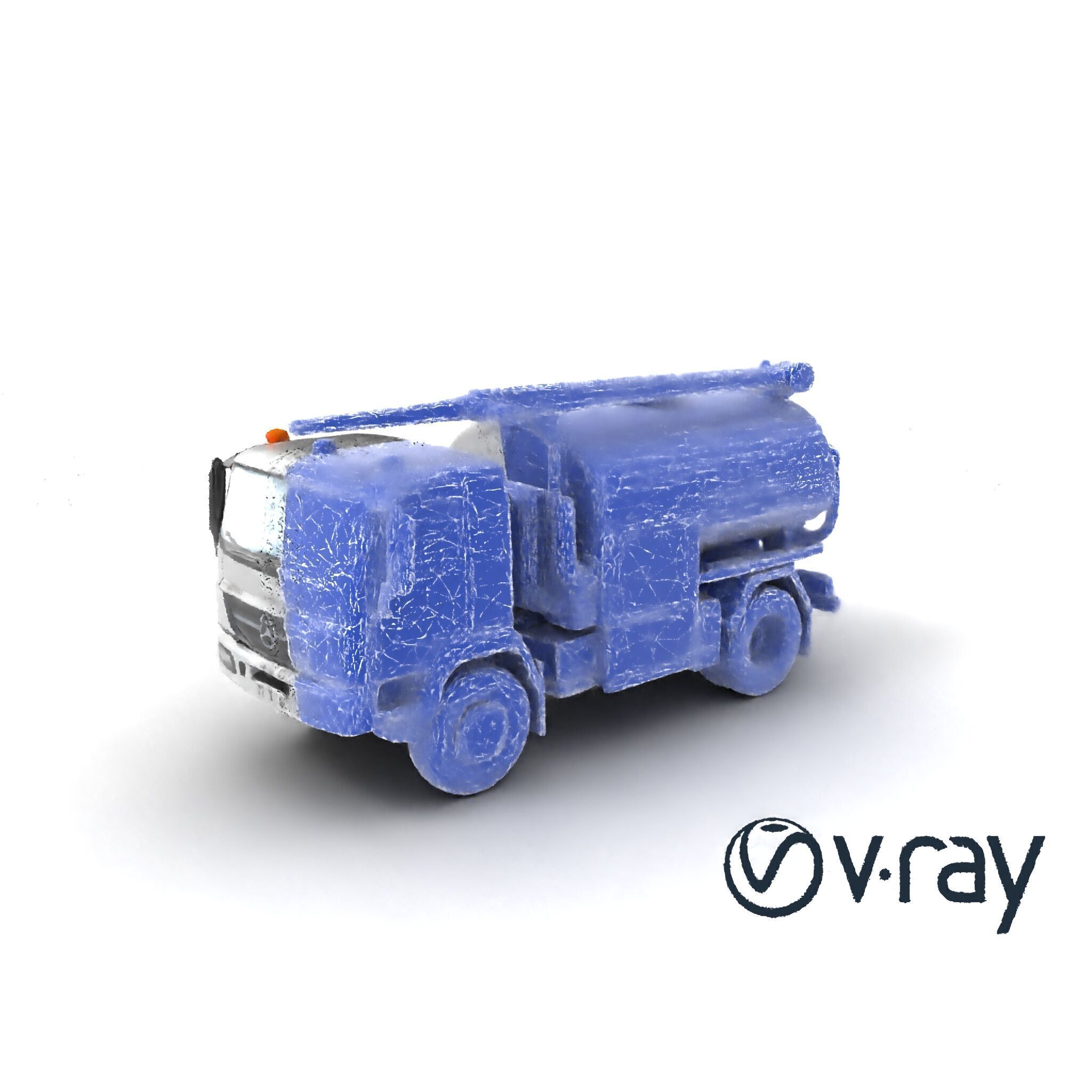 Advanced De-Icing Truck with Elevated Boom model pack Low-poly 3D model_14