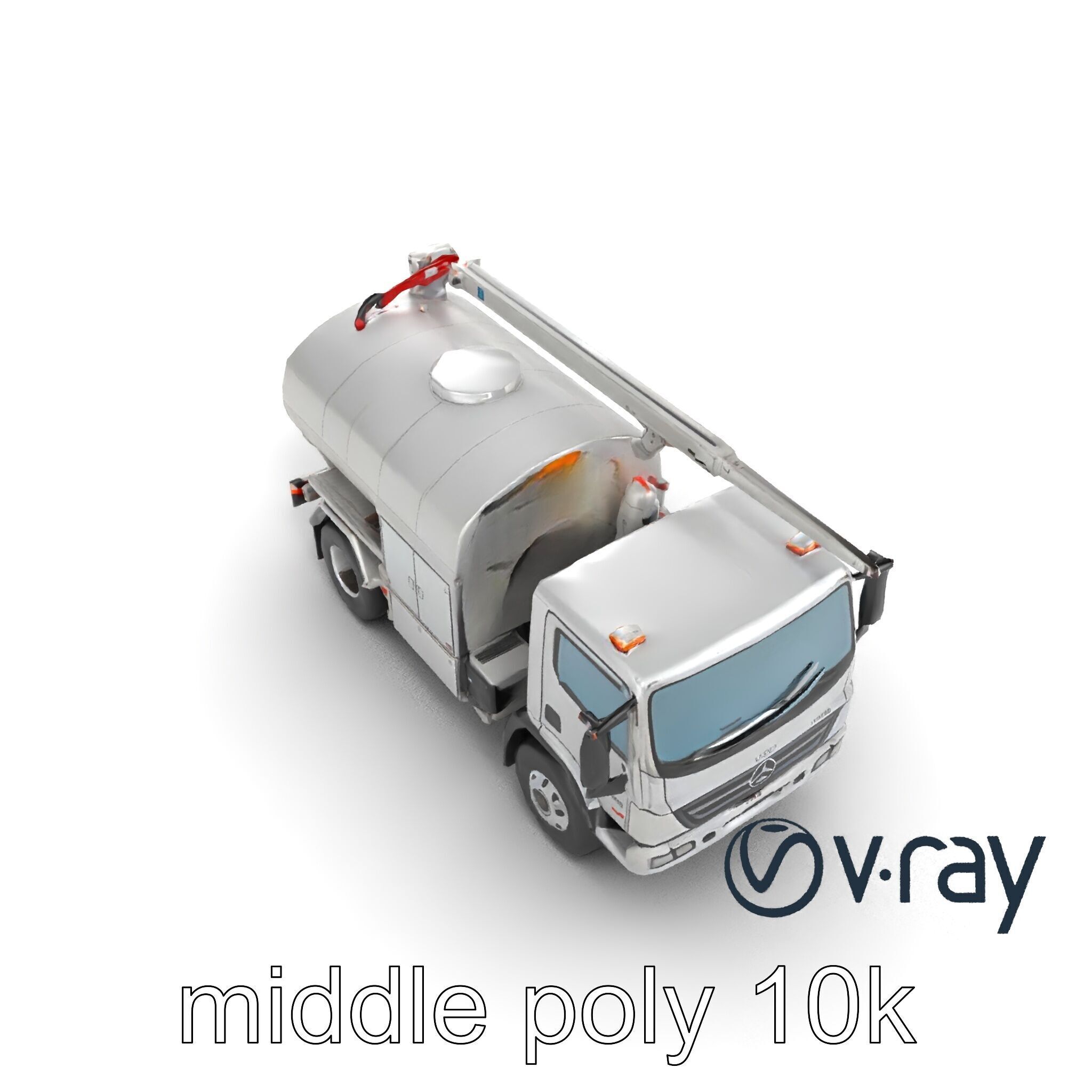 Advanced De-Icing Truck with Elevated Boom model pack Low-poly 3D model_11