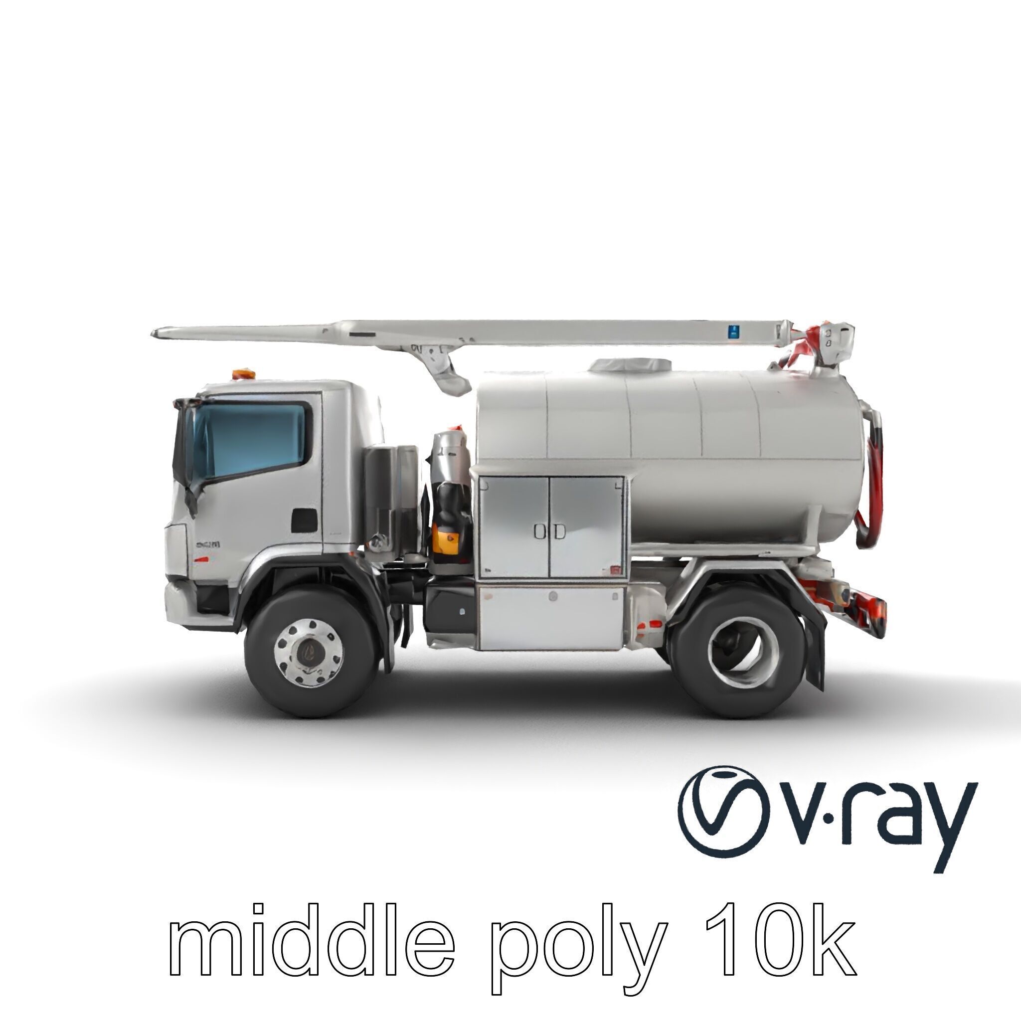 Advanced De-Icing Truck with Elevated Boom model pack Low-poly 3D model_23