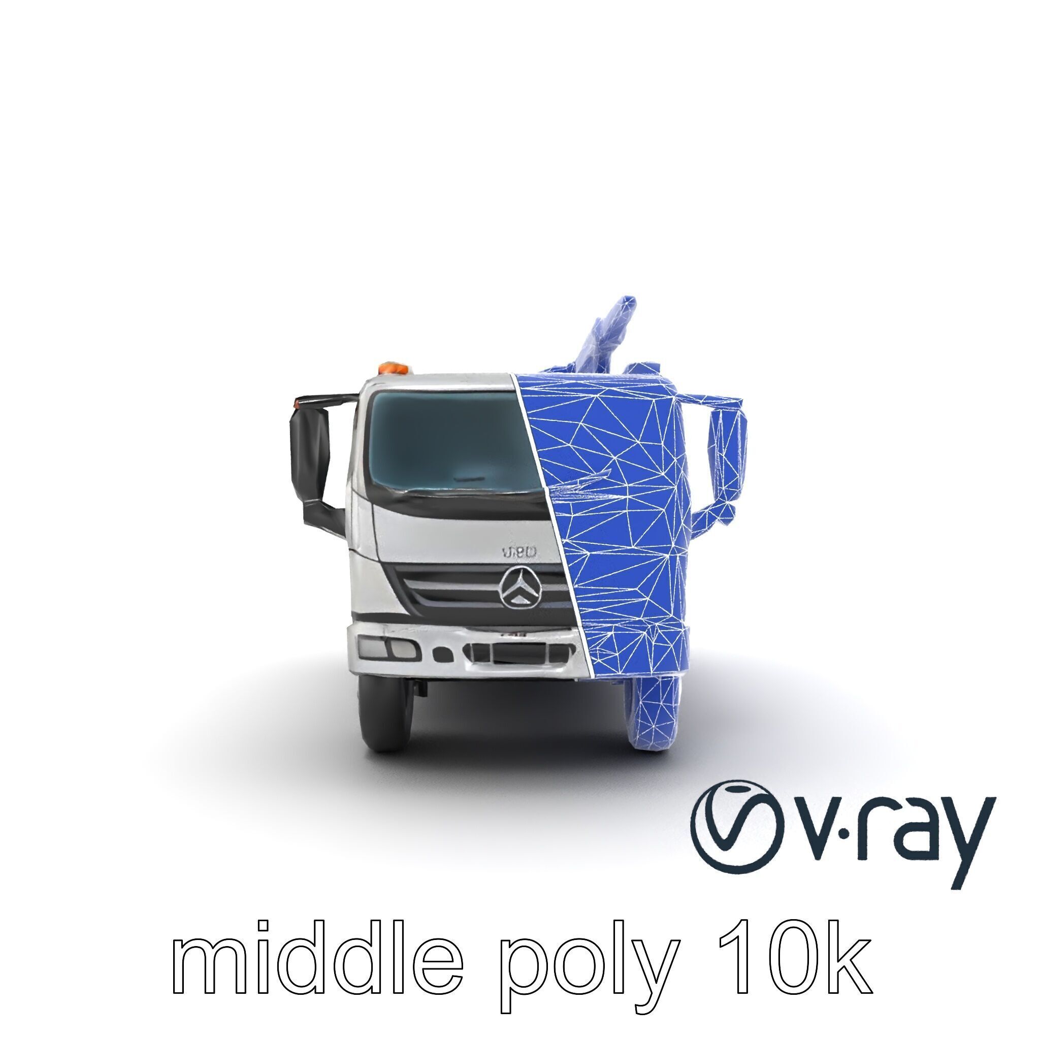 Advanced De-Icing Truck with Elevated Boom model pack Low-poly 3D model_24