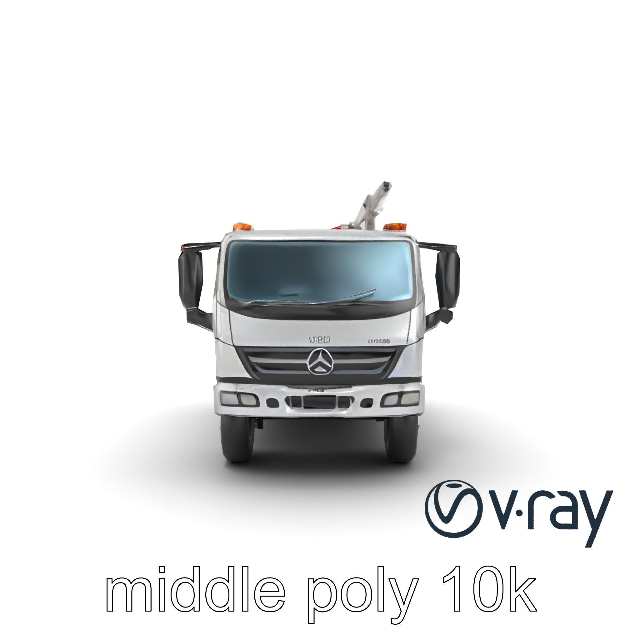 Advanced De-Icing Truck with Elevated Boom model pack Low-poly 3D model_17