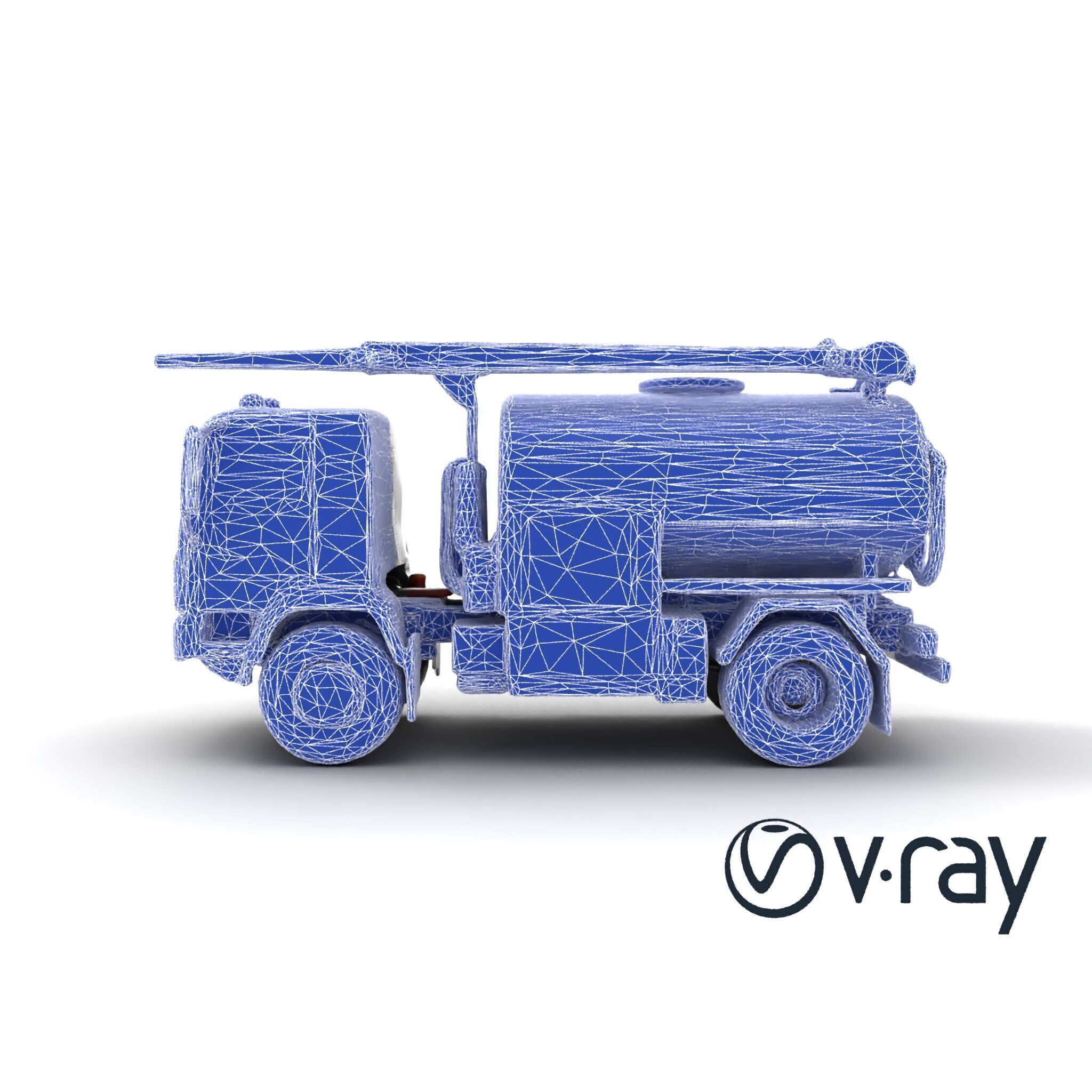 Advanced De-Icing Truck with Elevated Boom model pack Low-poly 3D model_12