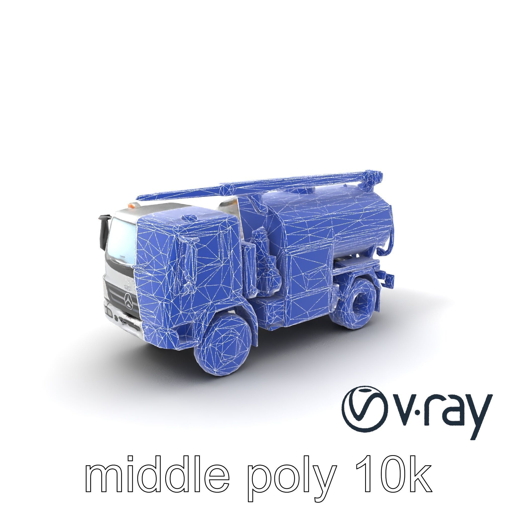 Advanced De-Icing Truck with Elevated Boom model pack Low-poly 3D model_4