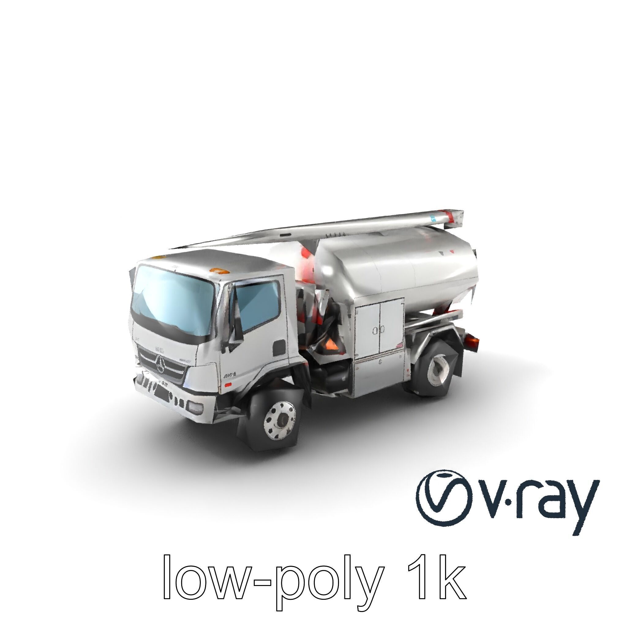 Advanced De-Icing Truck with Elevated Boom model pack Low-poly 3D model_2