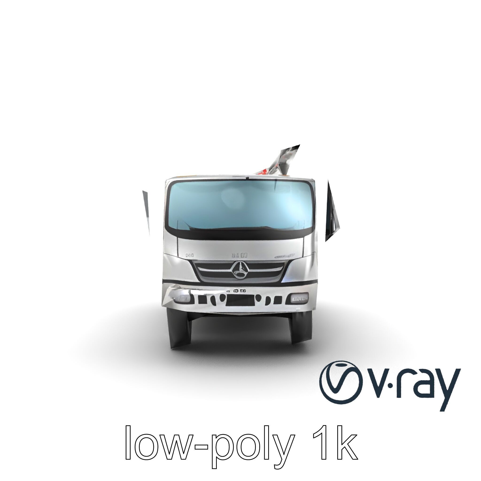 Advanced De-Icing Truck with Elevated Boom model pack Low-poly 3D model_18