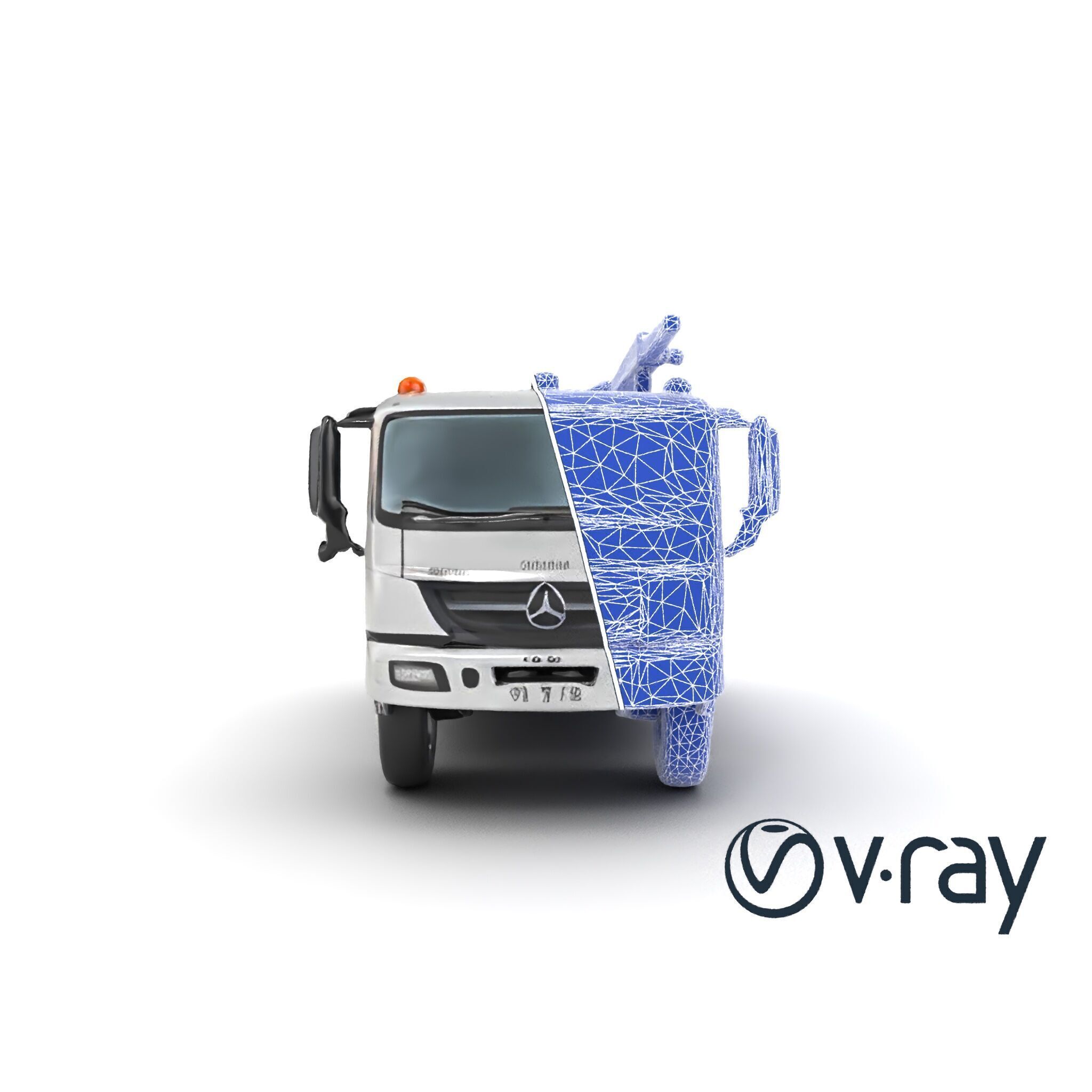 Advanced De-Icing Truck with Elevated Boom model pack Low-poly 3D model_26