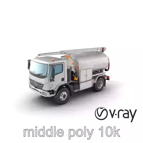 Advanced De-Icing Truck with Elevated Boom model pack Low-poly 3D model