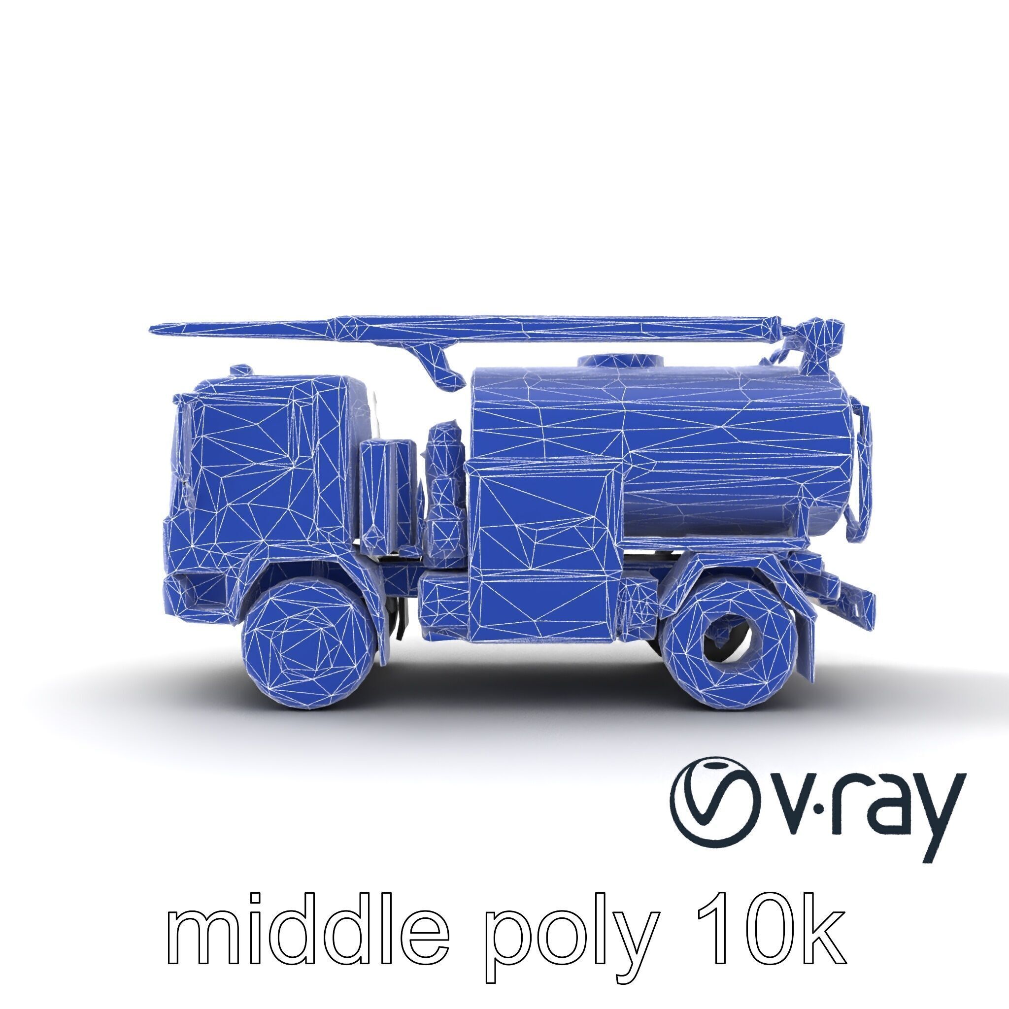 Advanced De-Icing Truck with Elevated Boom model pack Low-poly 3D model_31