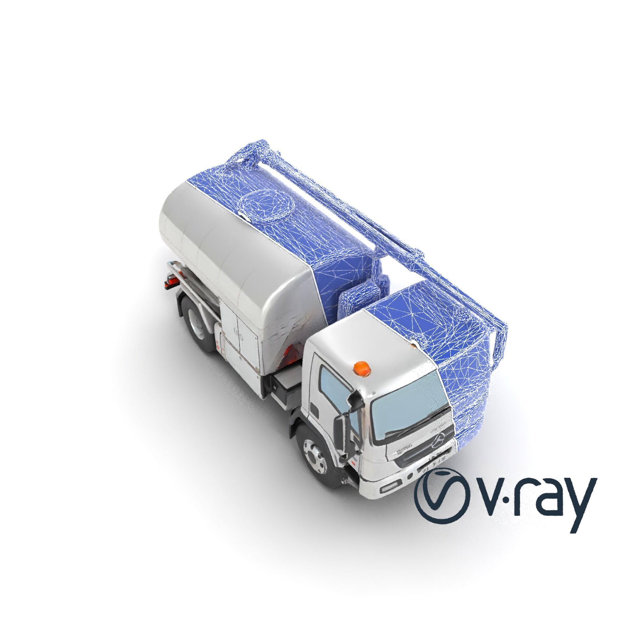 Advanced De-Icing Truck with Elevated Boom model pack Low-poly 3D model_30