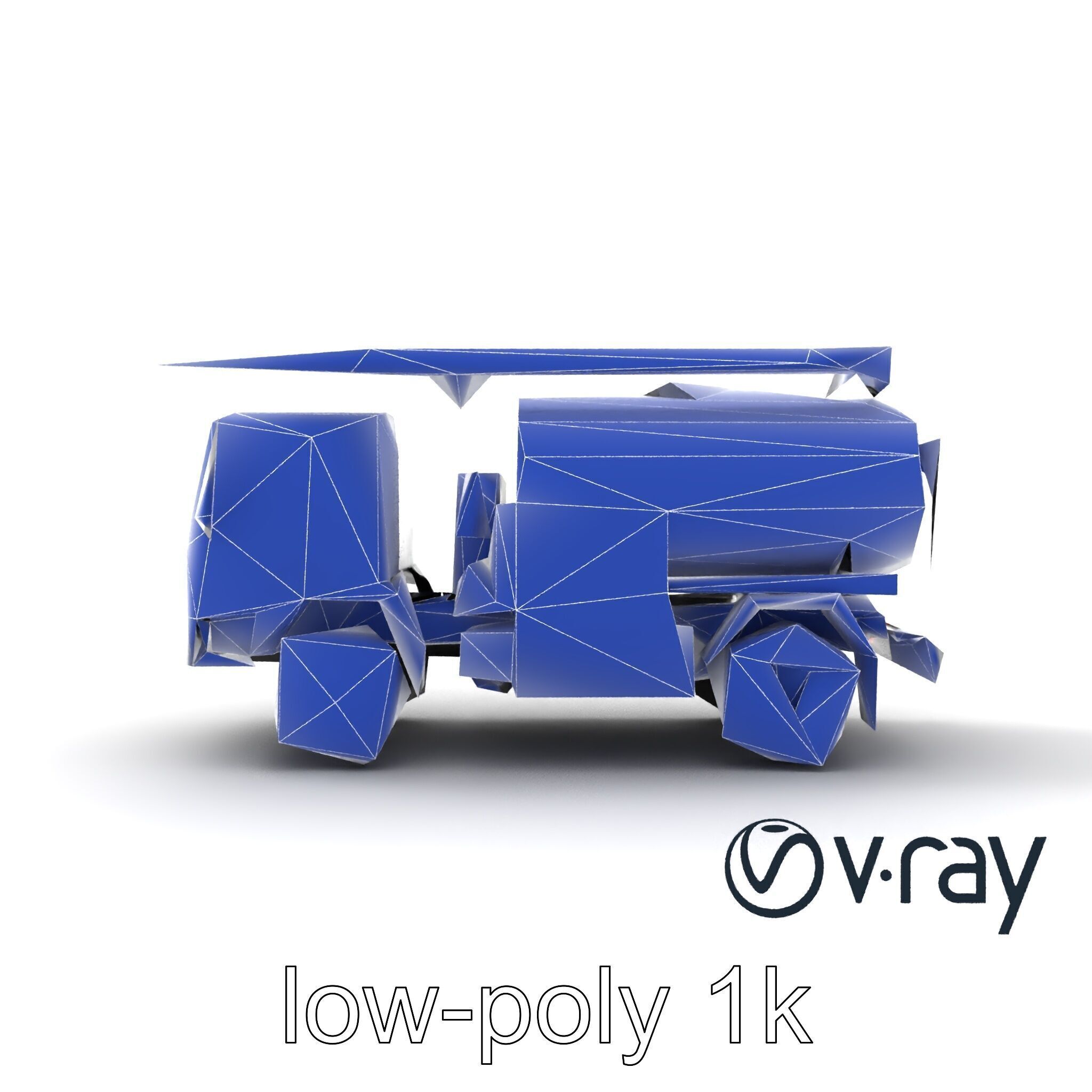 Advanced De-Icing Truck with Elevated Boom model pack Low-poly 3D model_15