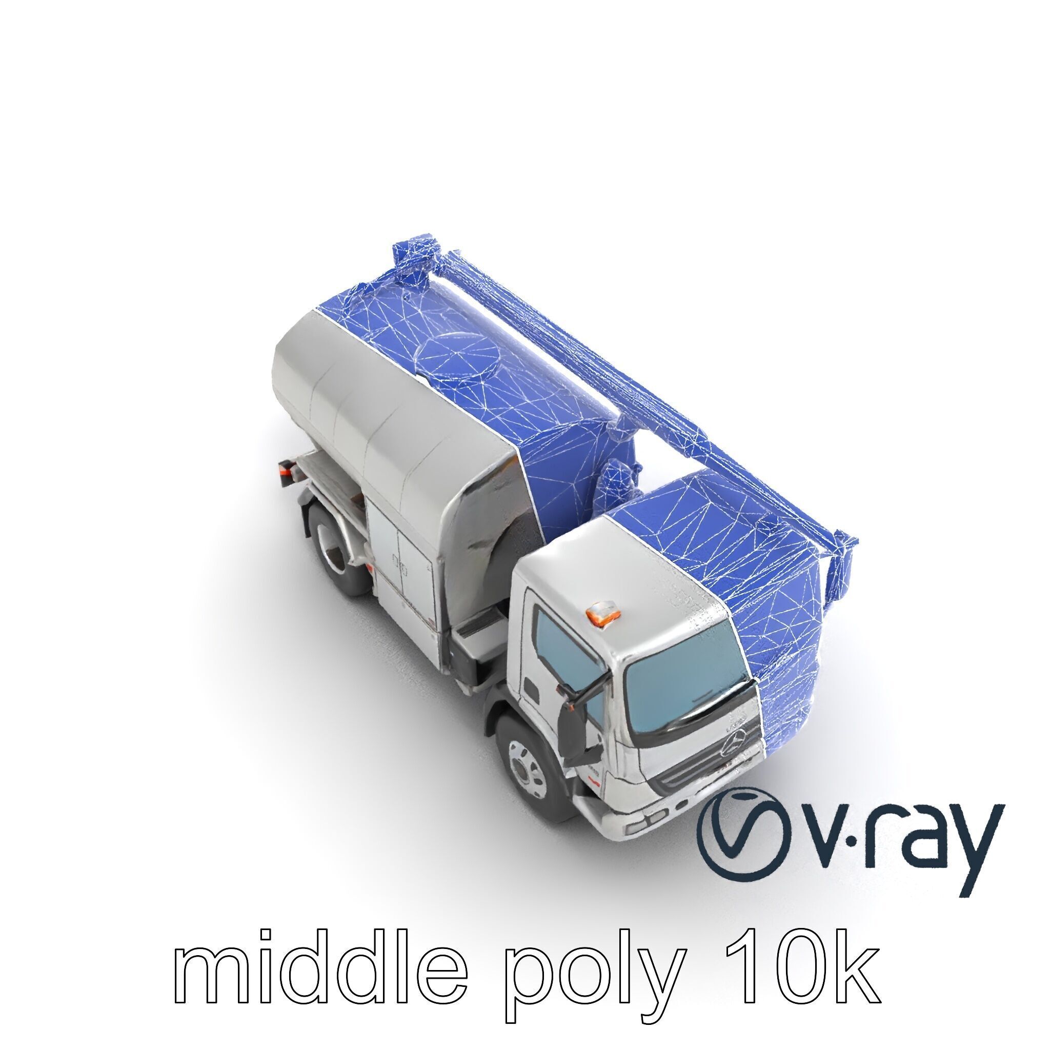 Advanced De-Icing Truck with Elevated Boom model pack Low-poly 3D model_29