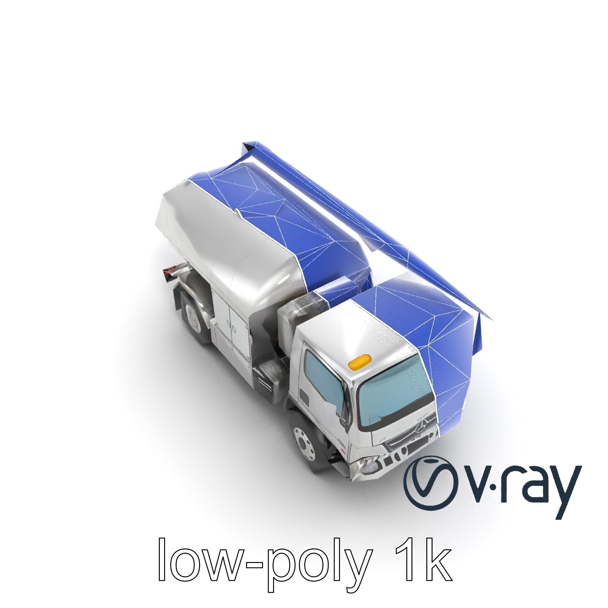 Advanced De-Icing Truck with Elevated Boom model pack Low-poly 3D model_27
