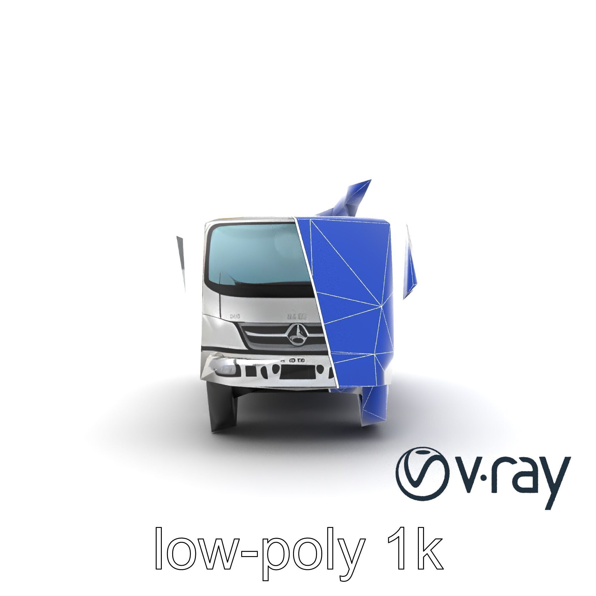 Advanced De-Icing Truck with Elevated Boom model pack Low-poly 3D model_25