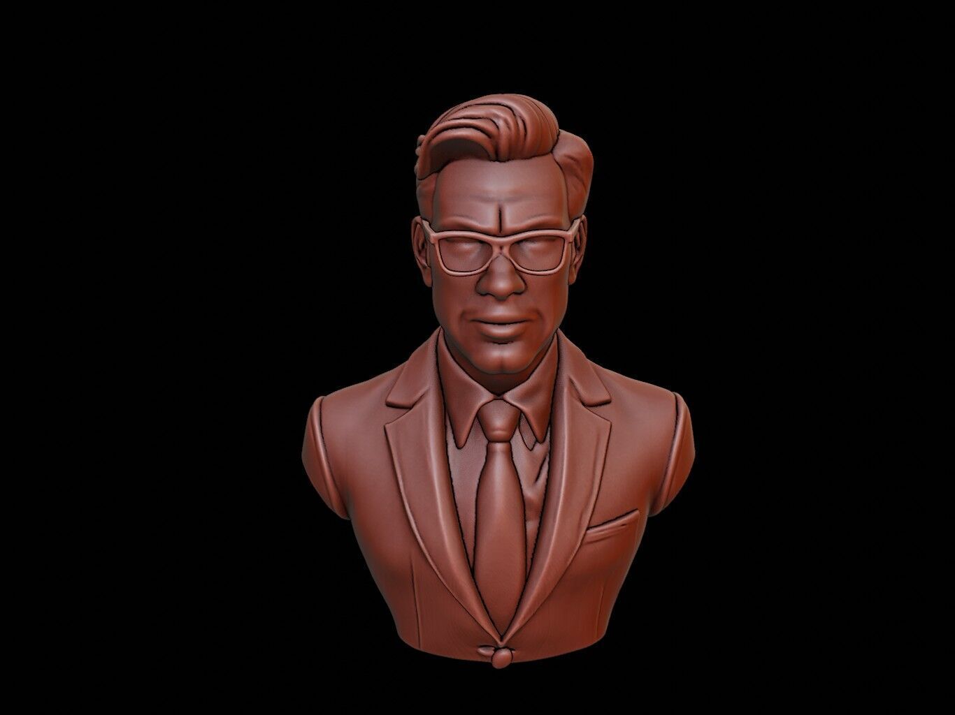 Journalist Bust 3D print model_1