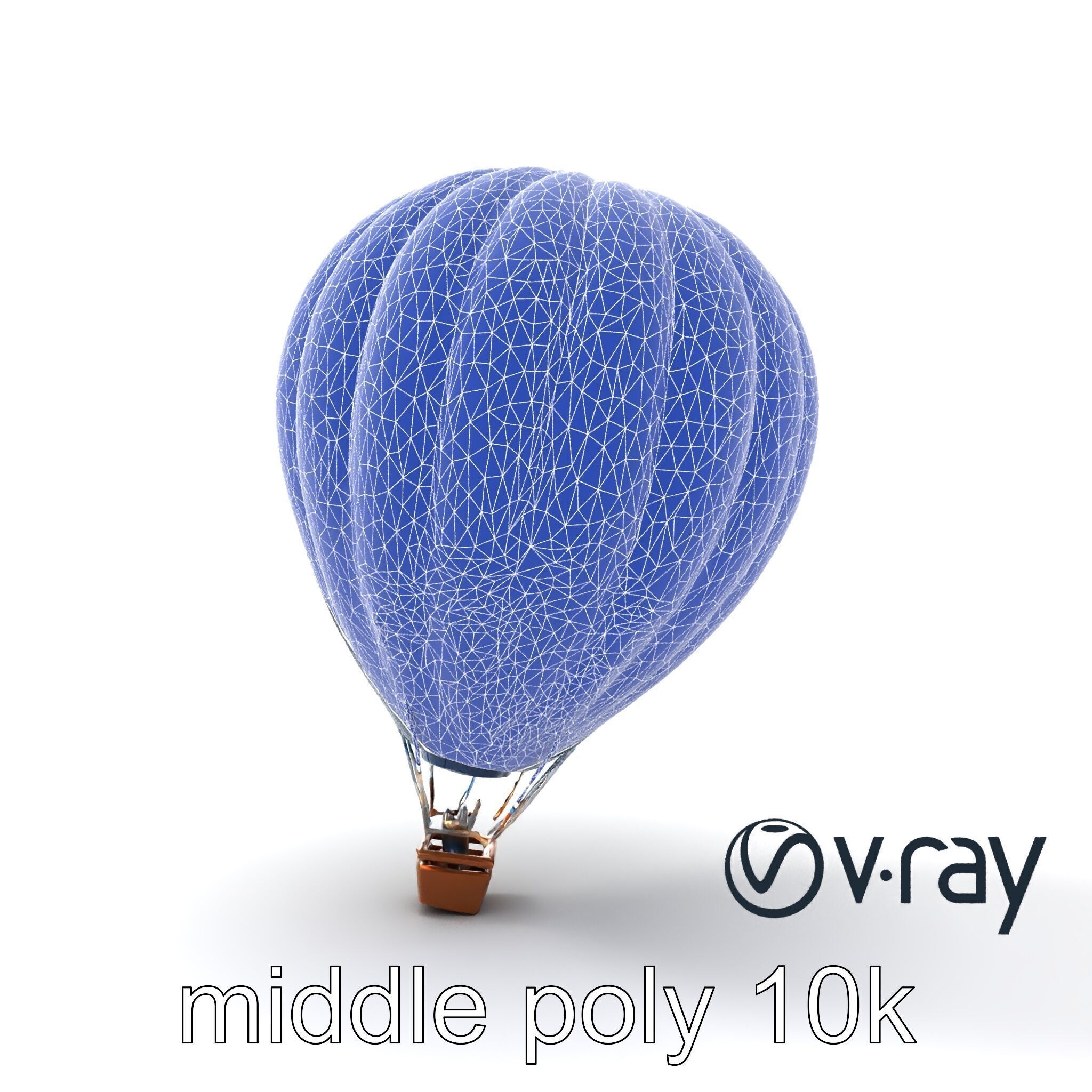 Celestial-Themed Hot Air Balloon Model Pack Low-poly 3D model_24