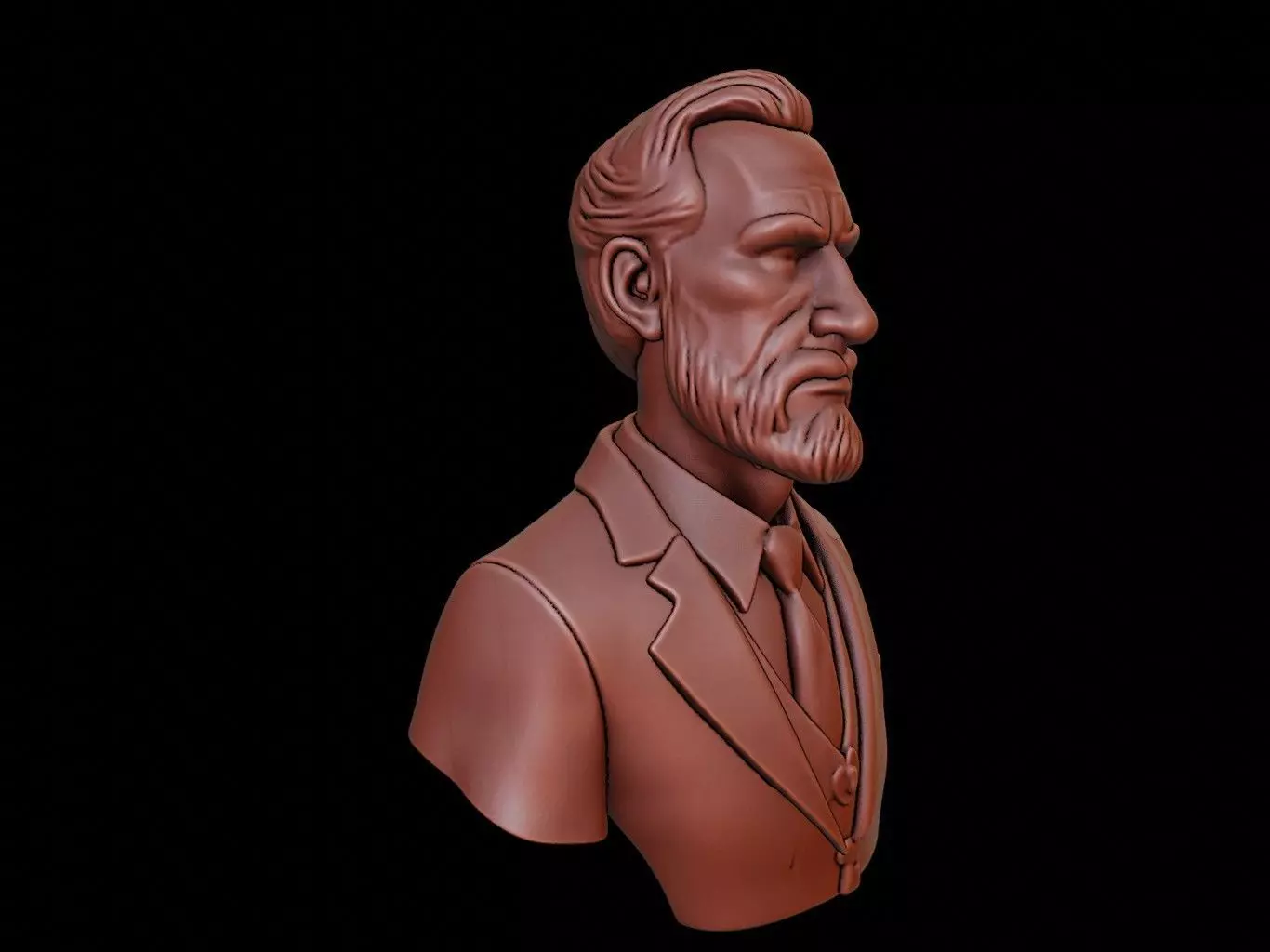 Judge Bust 3D print model_0