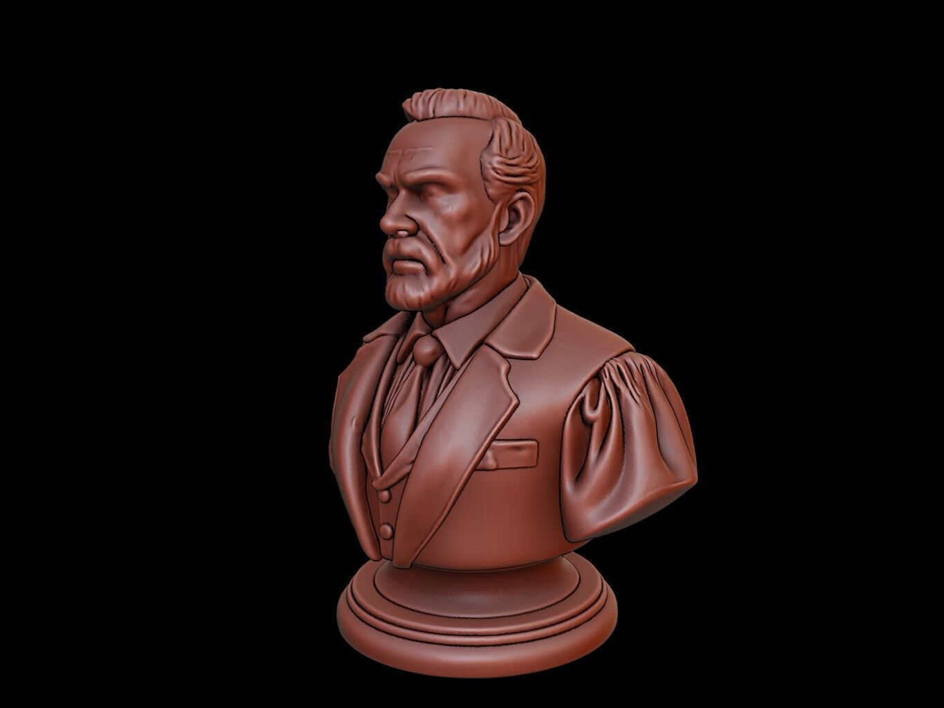 Judge Bust 3D print model_2