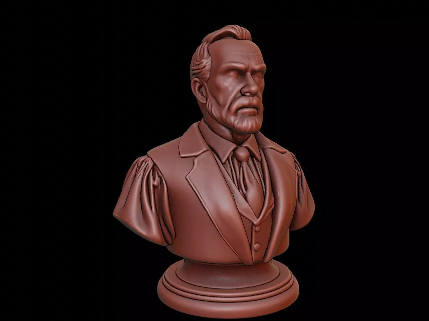 Judge Bust 3D print model_0